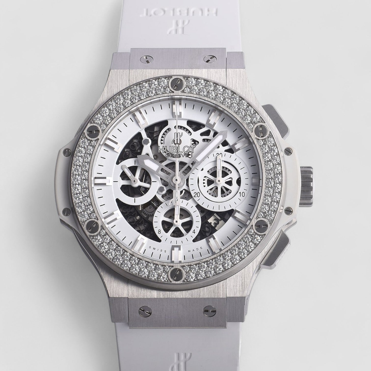 Big Bang Aero Bang All White Diamond Men's Watch