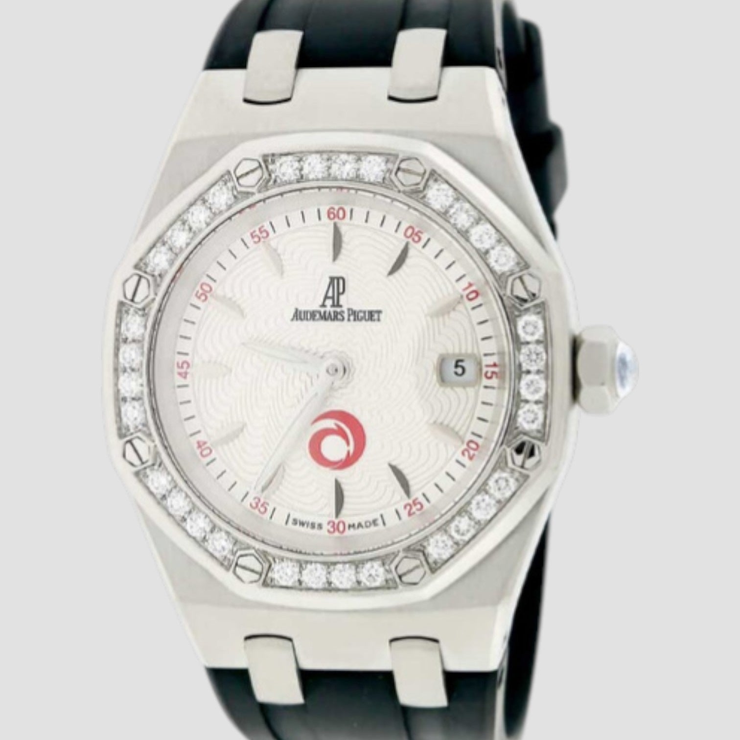 Royal Oak Lady Alinghi Quartz Diamond Silver Dial Ladies Watch