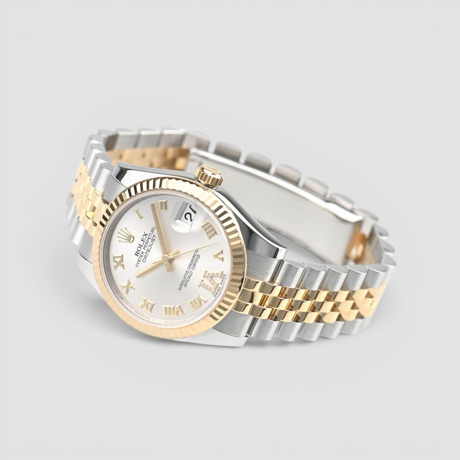 Lady-Datejust 31mm Steel & Yellow Gold White Dial