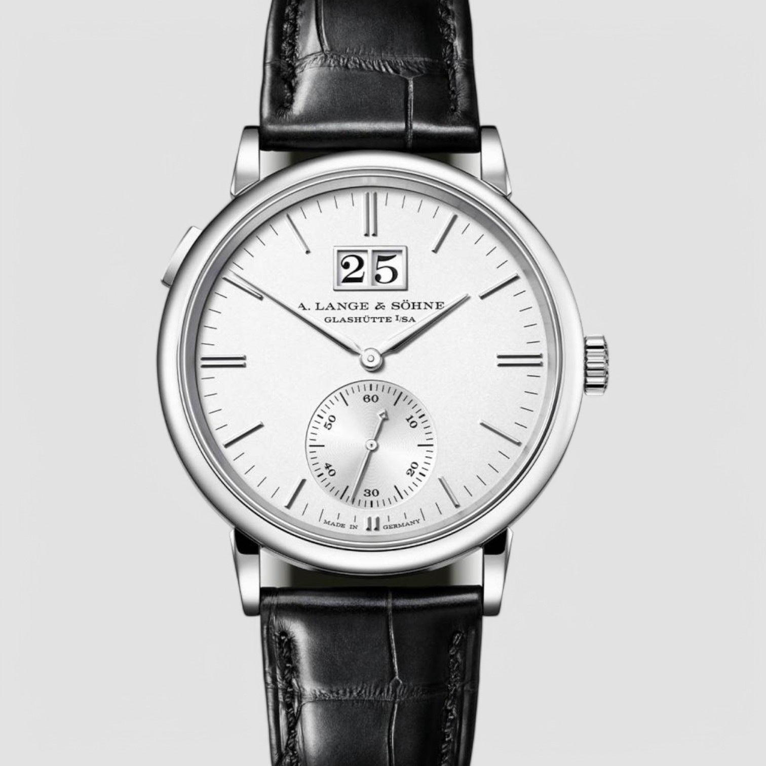 Saxonia Outsize Date Automatik 18K White Gold / Silver Dial