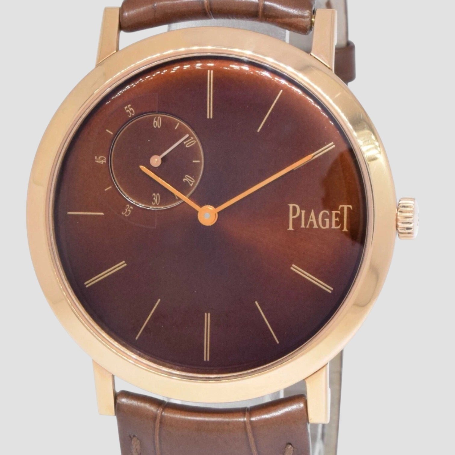 Altiplano 18k Rose Gold Mens Limited Mechanical Wind 40mm