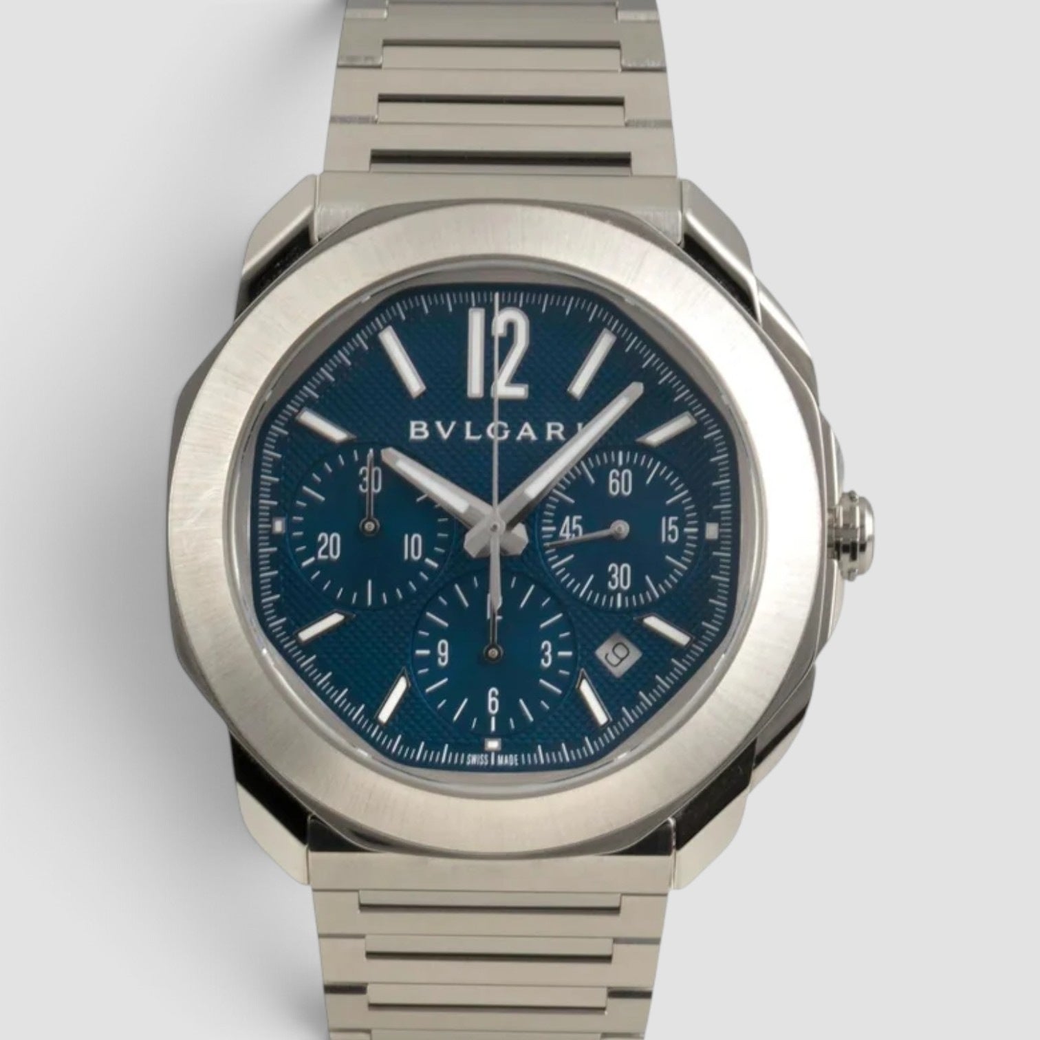 Octo Roma Chronograph 42mm Blue Dial