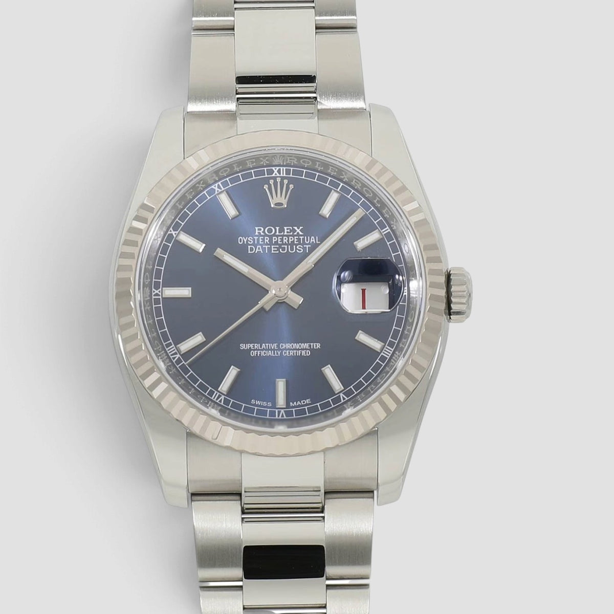 Datejust 36 Blue Index Dial Roulette Date