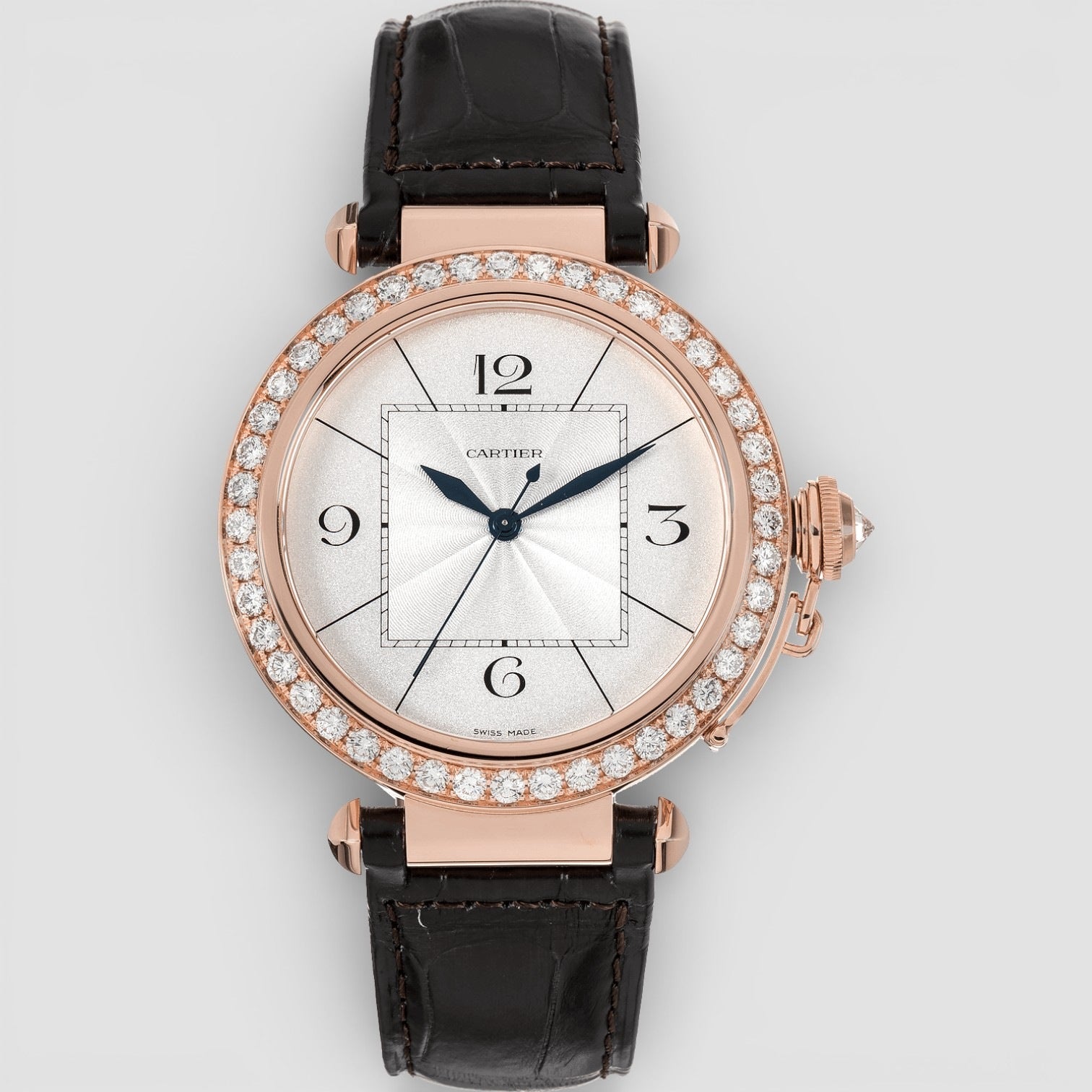 Cartier With Diamond Bezel Pasha 42mm WJ120151