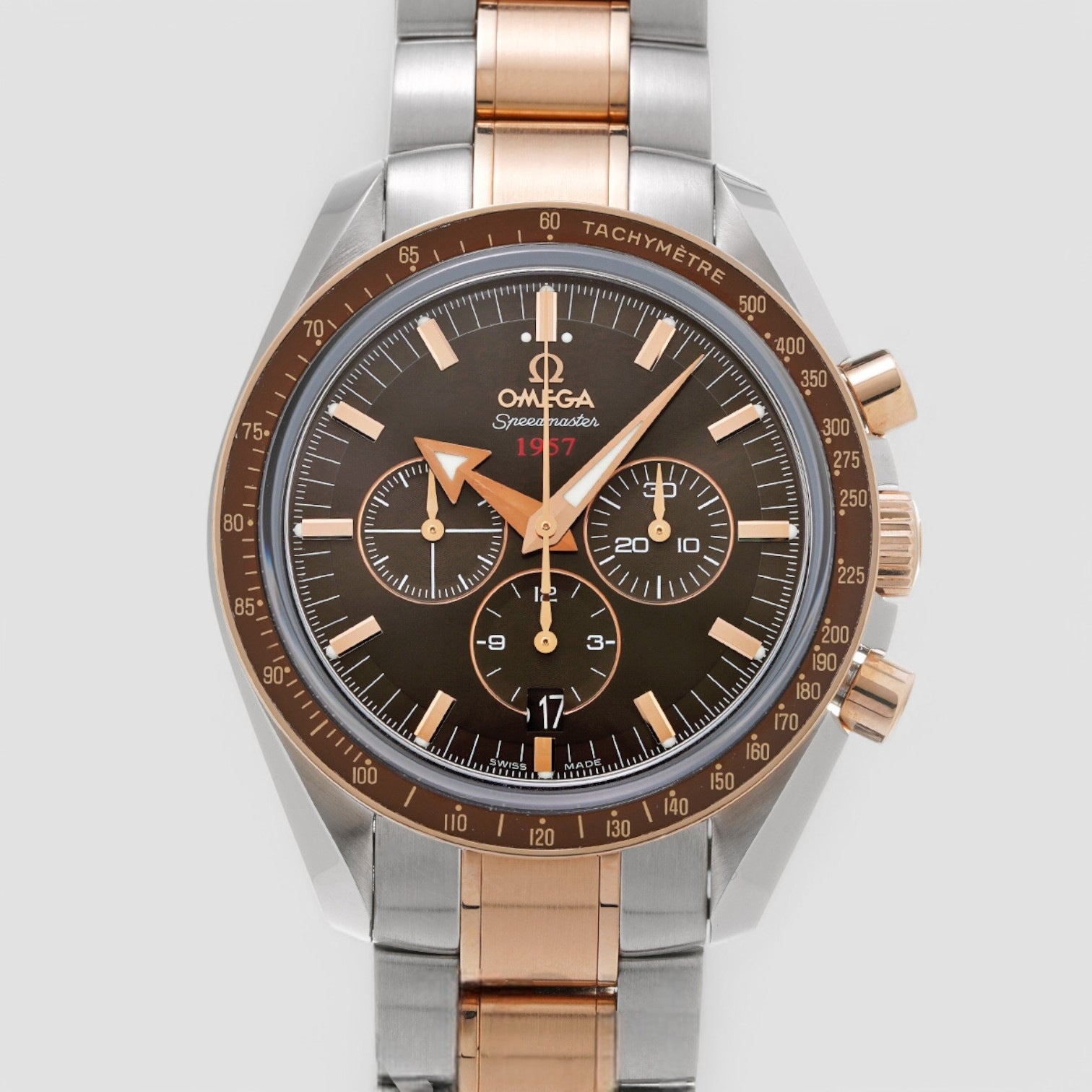 Speedmaster Broad Arrow 1957 SS / 18k RG