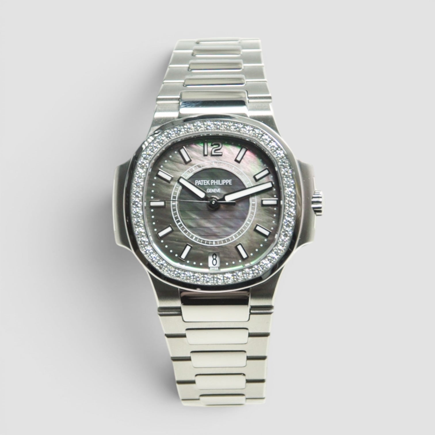 Mop Dial Automatic Watch Nautilus Diamond