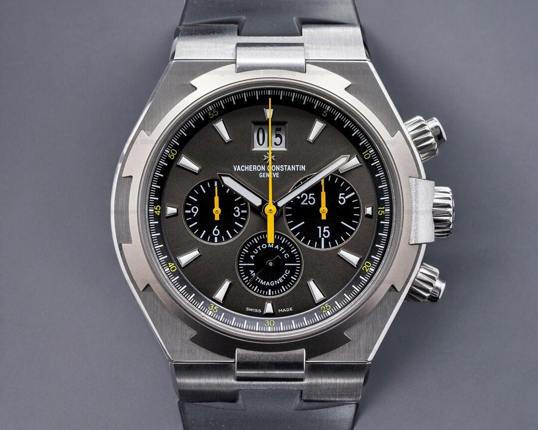Overseas Chronograph Chronograph 49150 SS Gray Dial / Rubber