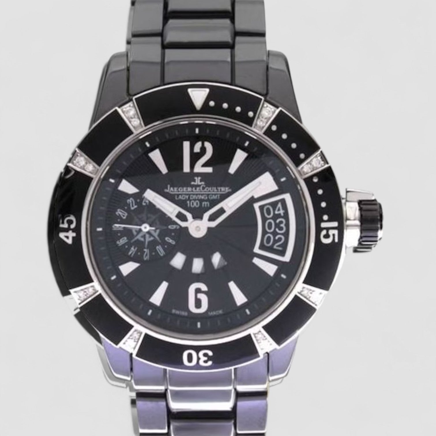 MM6 LC コンプ Jaeger-LeCoultre Master Compressor Diving GMT Ladies Ceramic Q189CC70