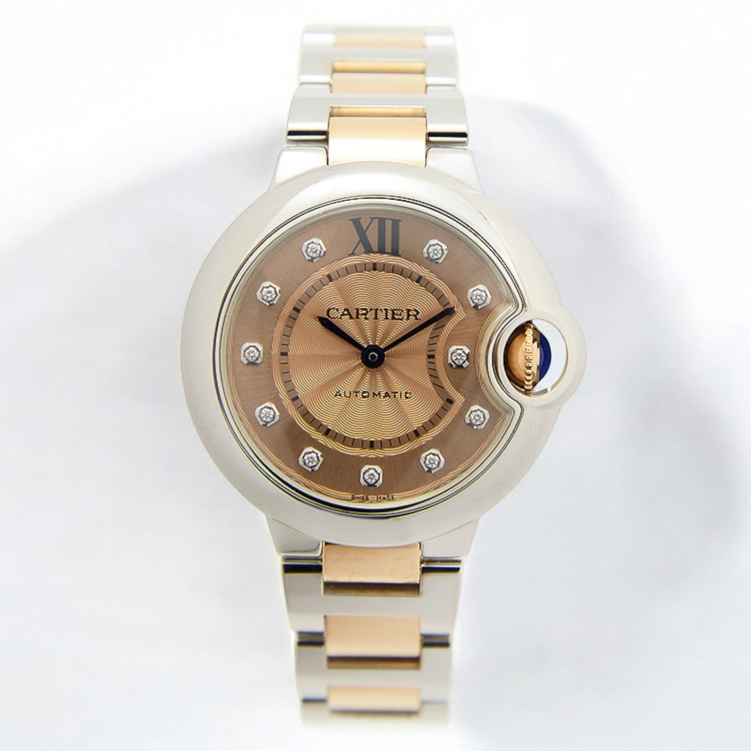 ballon bleu de cartier 18kt pink gold dial