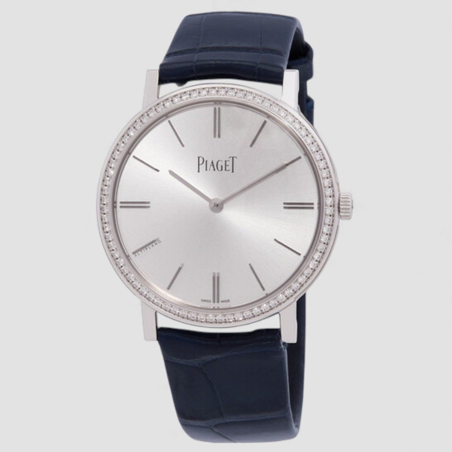 Altiplano Ultra-Thin Automatic Diamond Silver Dial Watch