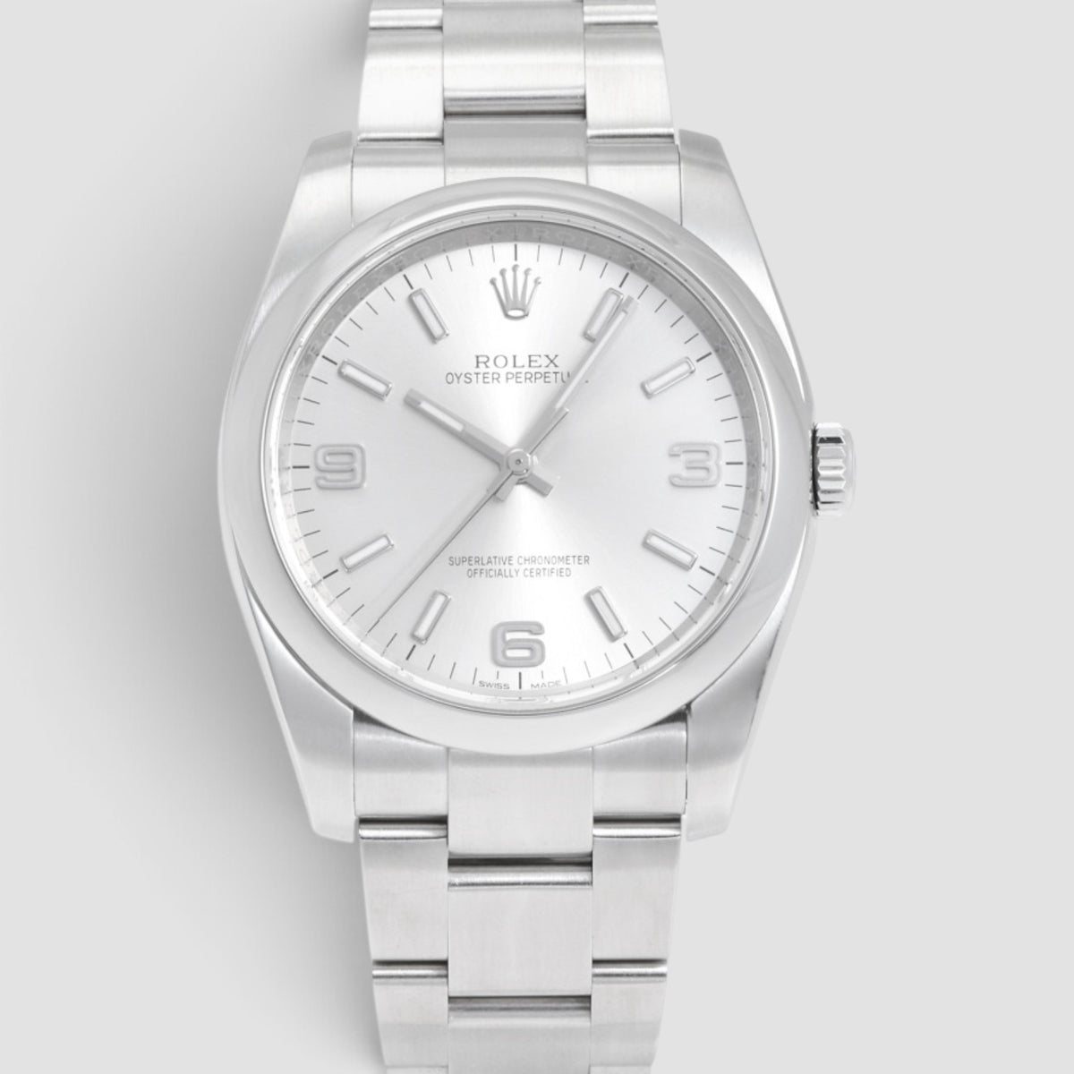 Oyster Perpetual 36 Silver 3-6-9 Dial