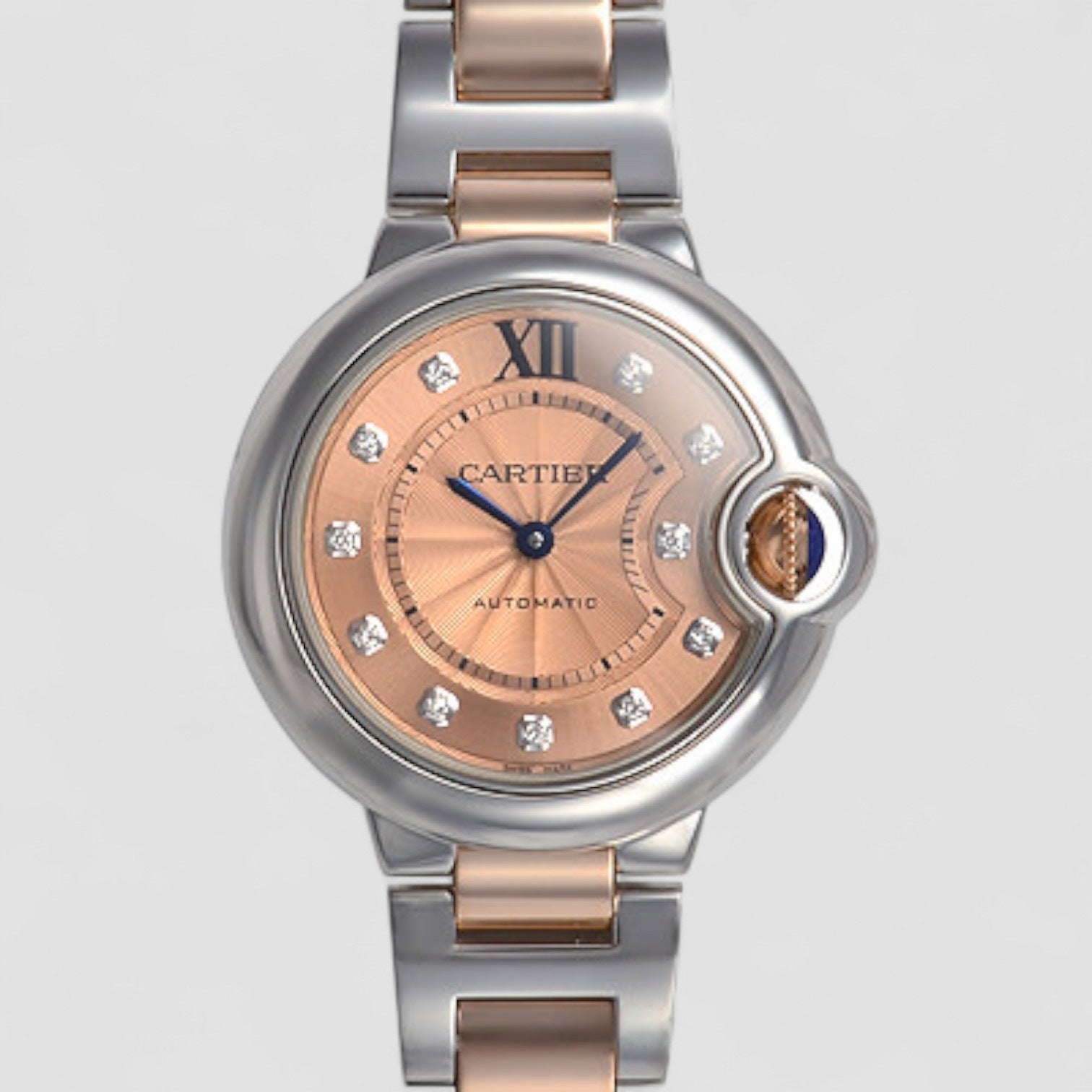 Ballon Bleu Rose Dial Gold Ladies Watch