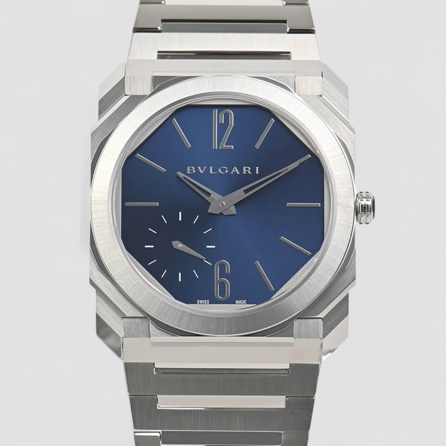 Octo Finissimo Extra Thin SS Blue Dial