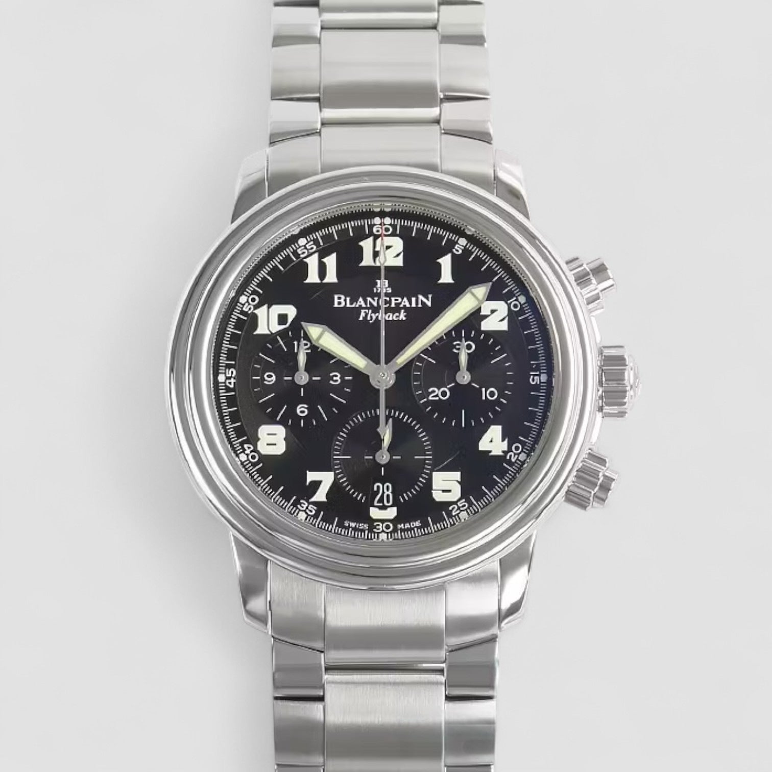Leman Flyback Chronograph Black Dial SS / SS