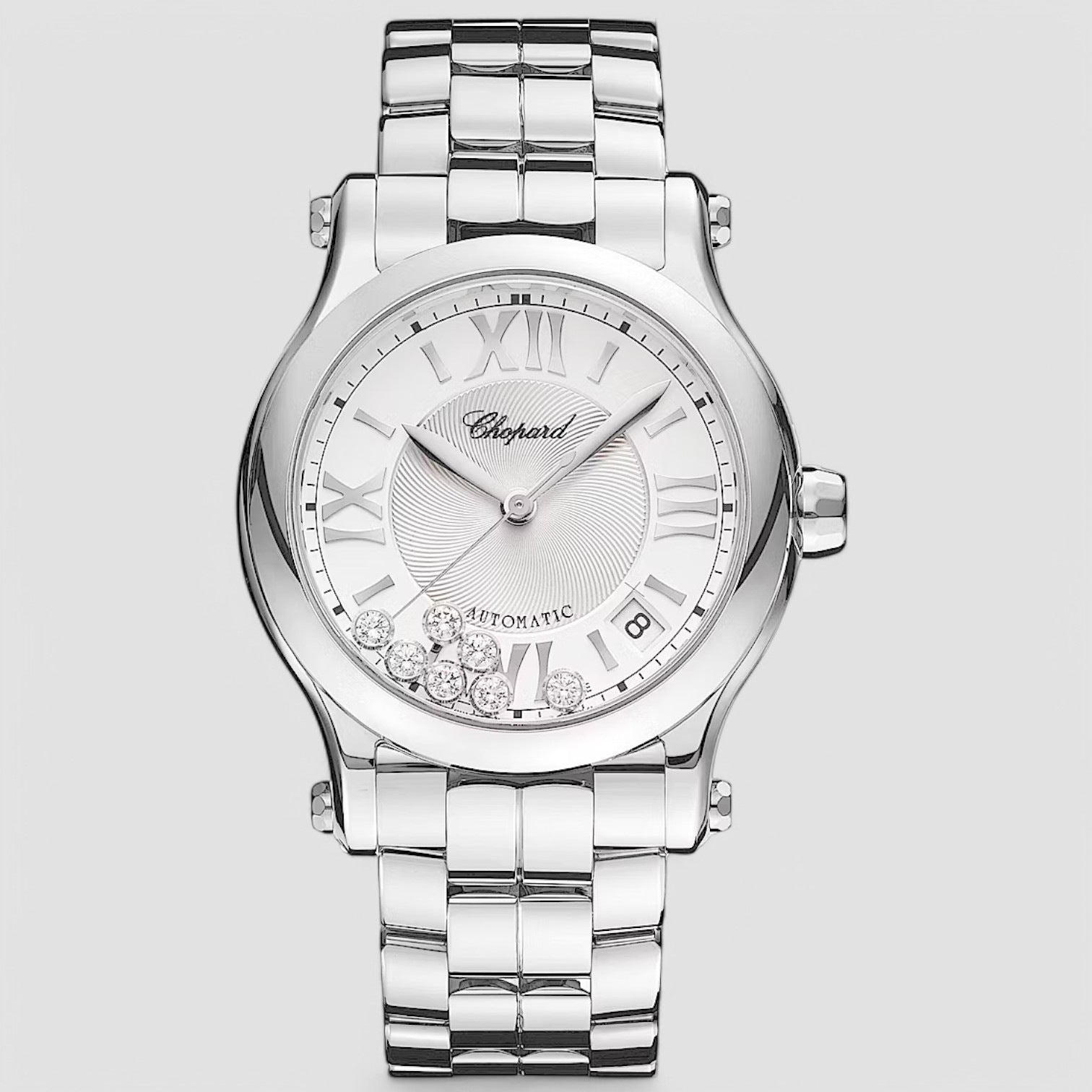 Happy Sport Automatic Silver Dial Ladies Watch