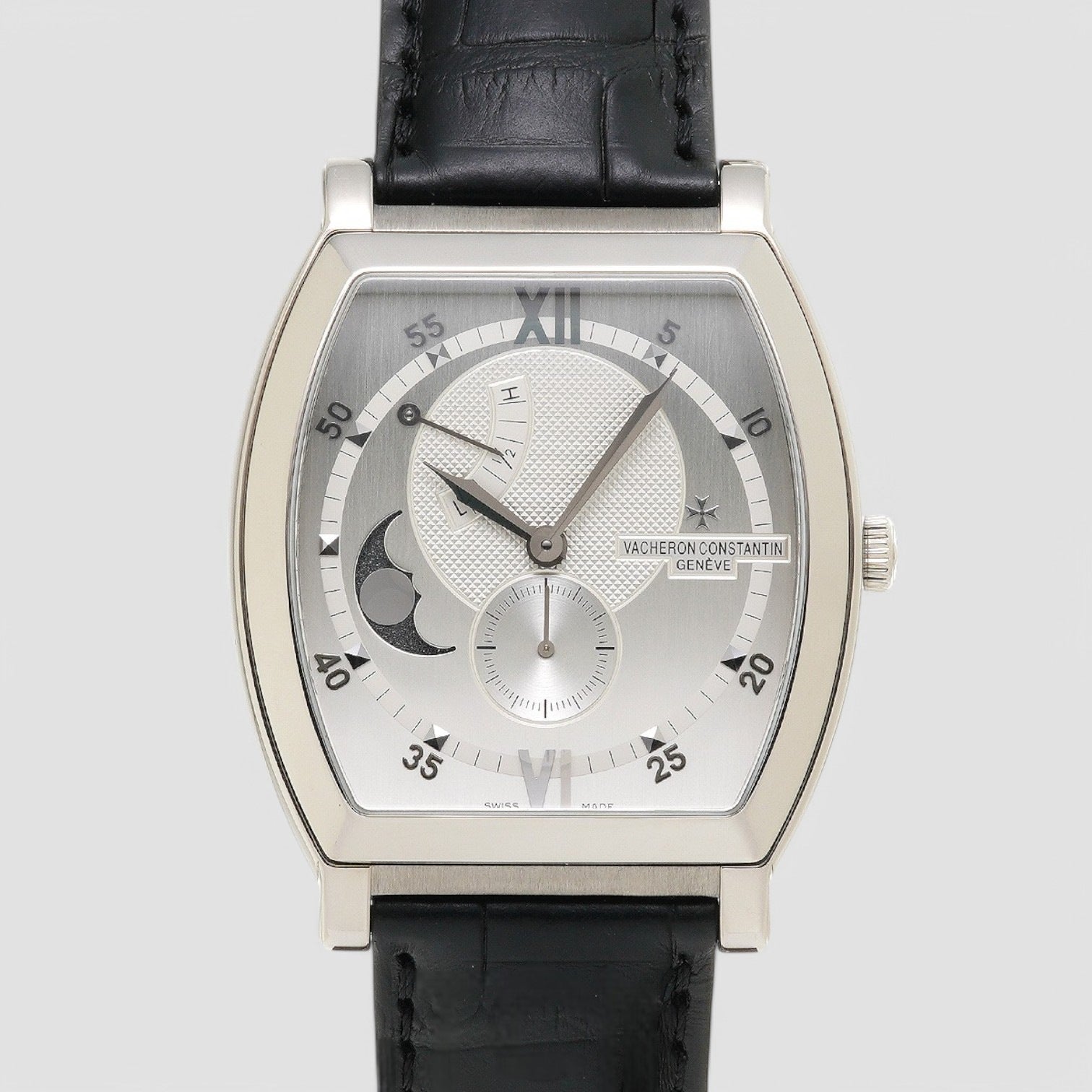 Malte Tonneau Moonphase Power Reserve Mens Watch