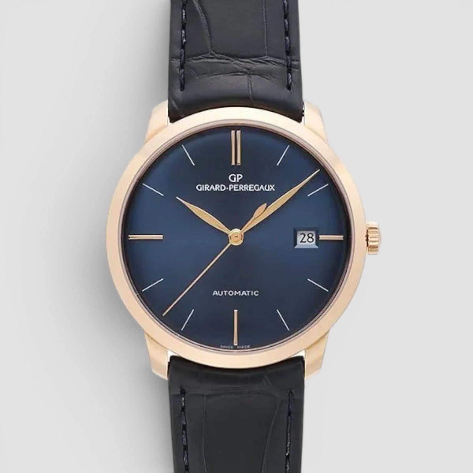 1966 38mm 18K Rose Gold Blue Dial