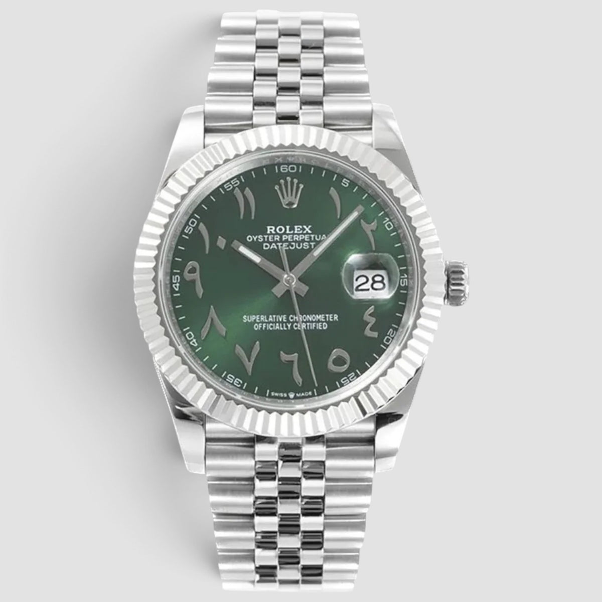 Datejust 41 Custom Green Arabic Dial