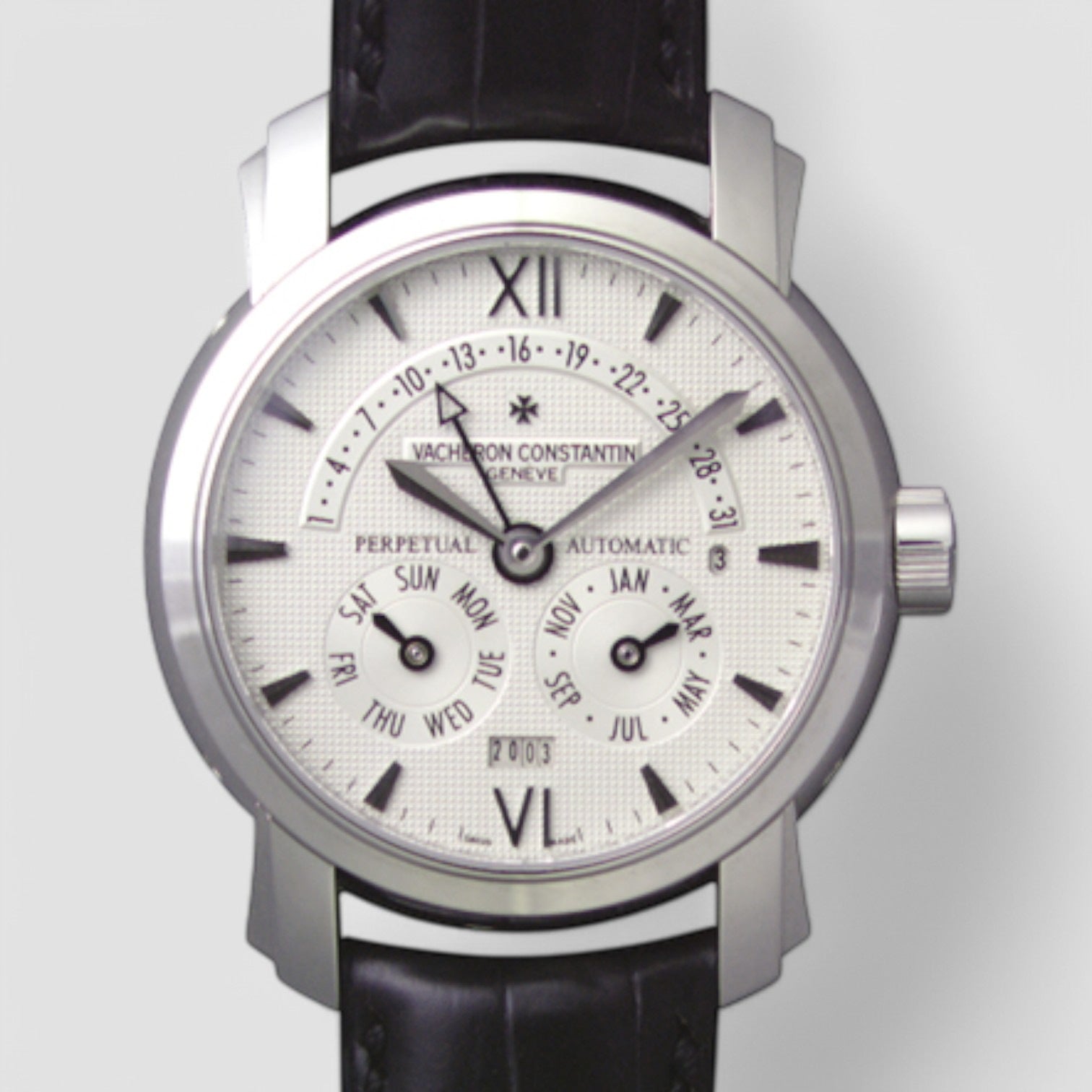 31 Day Retrograde Perpetual Calendar Men's Watch