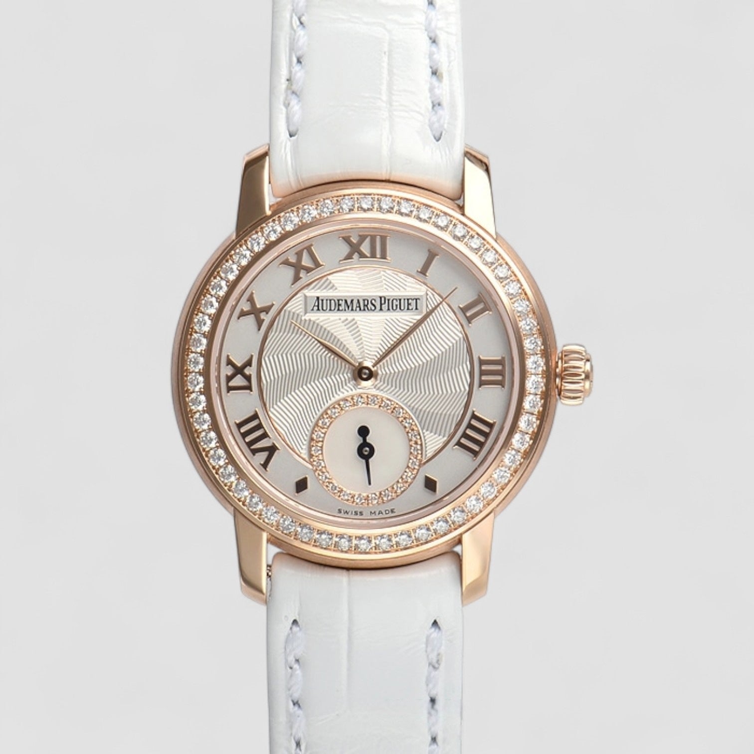 Jules Audemars Small Seconds Pink Gold Silver Roman Dial