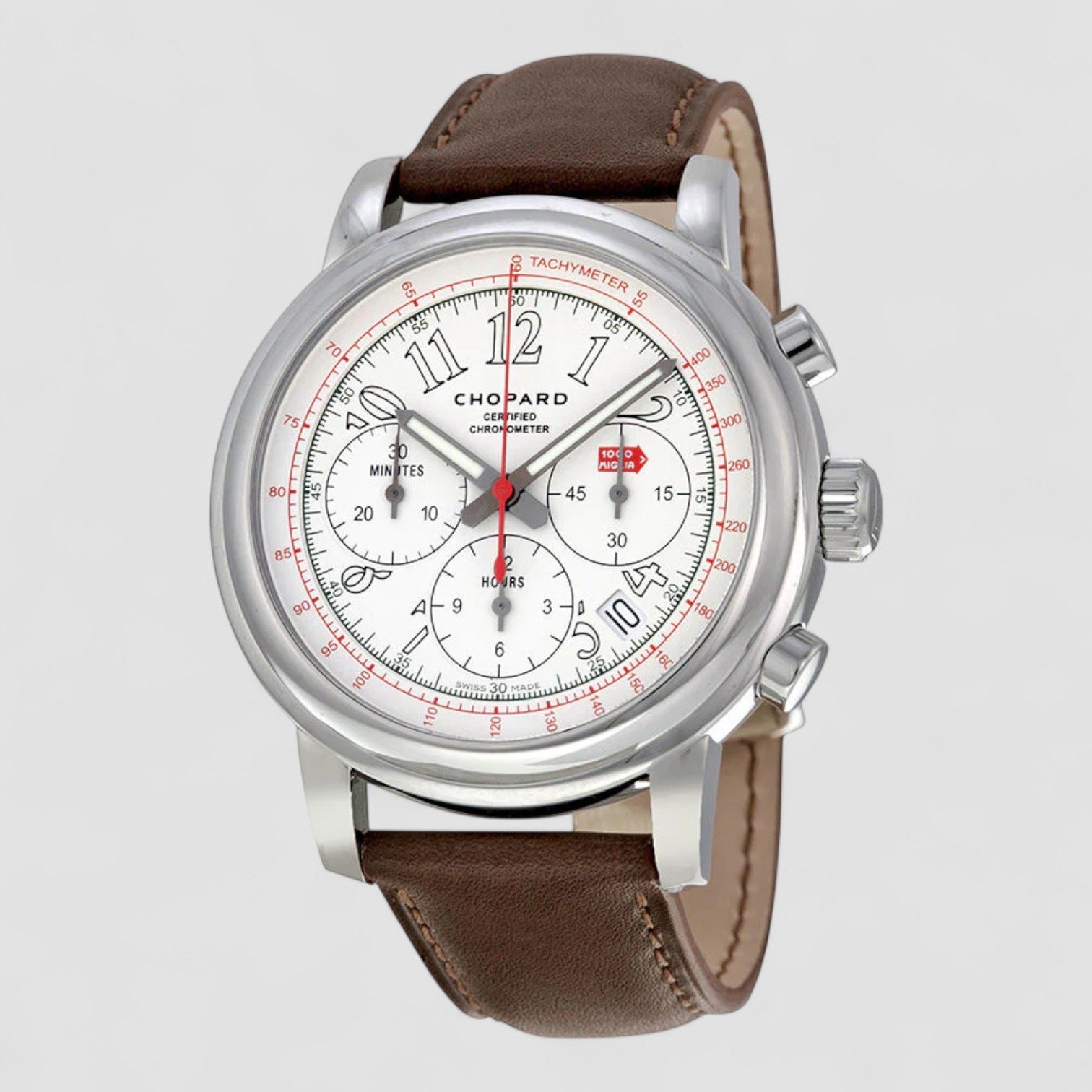 Mille Miglia Chronograph White Dial Men's Watch