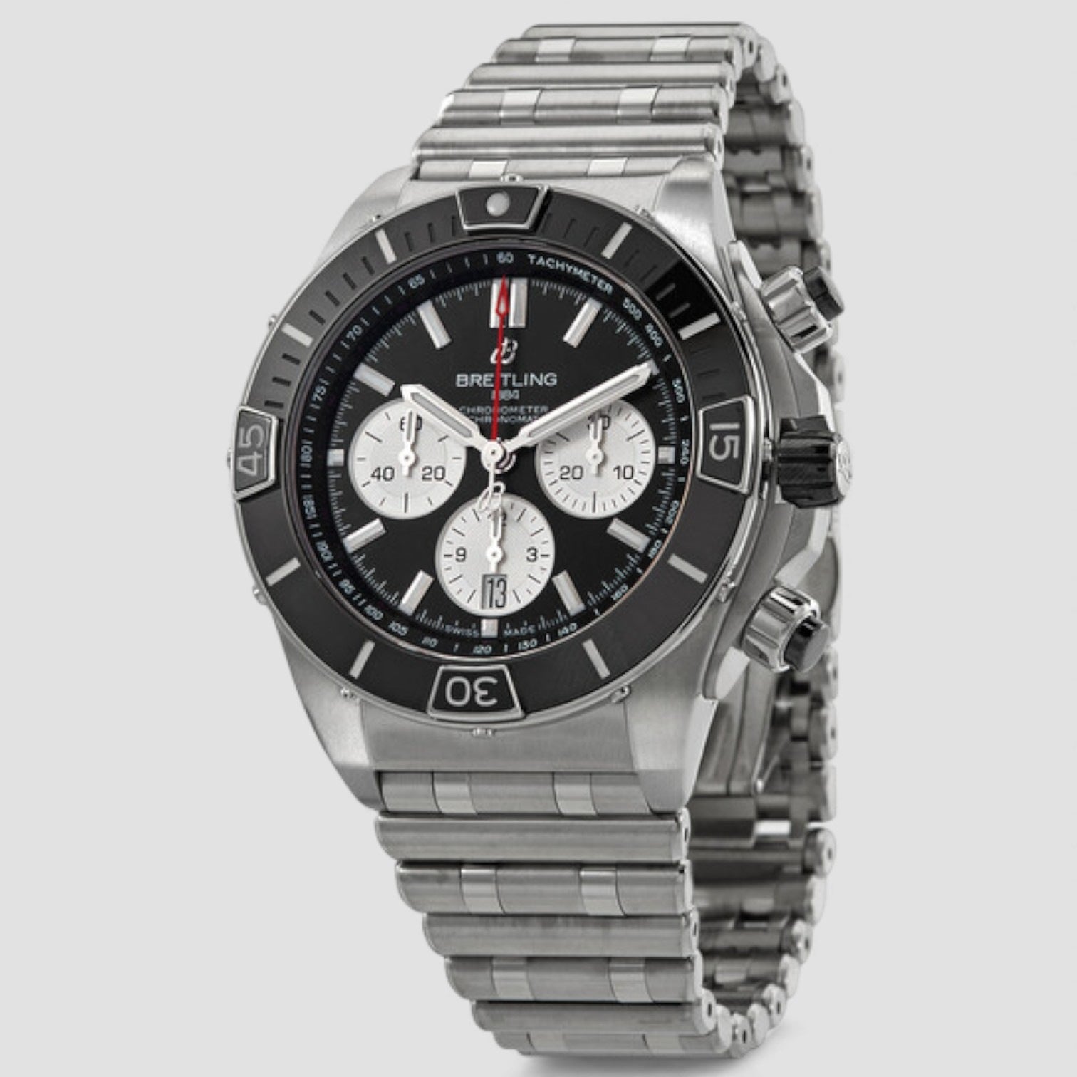 Super Chronomat B01Chronograph Automatic Chronometer Black Dial Men's Watch