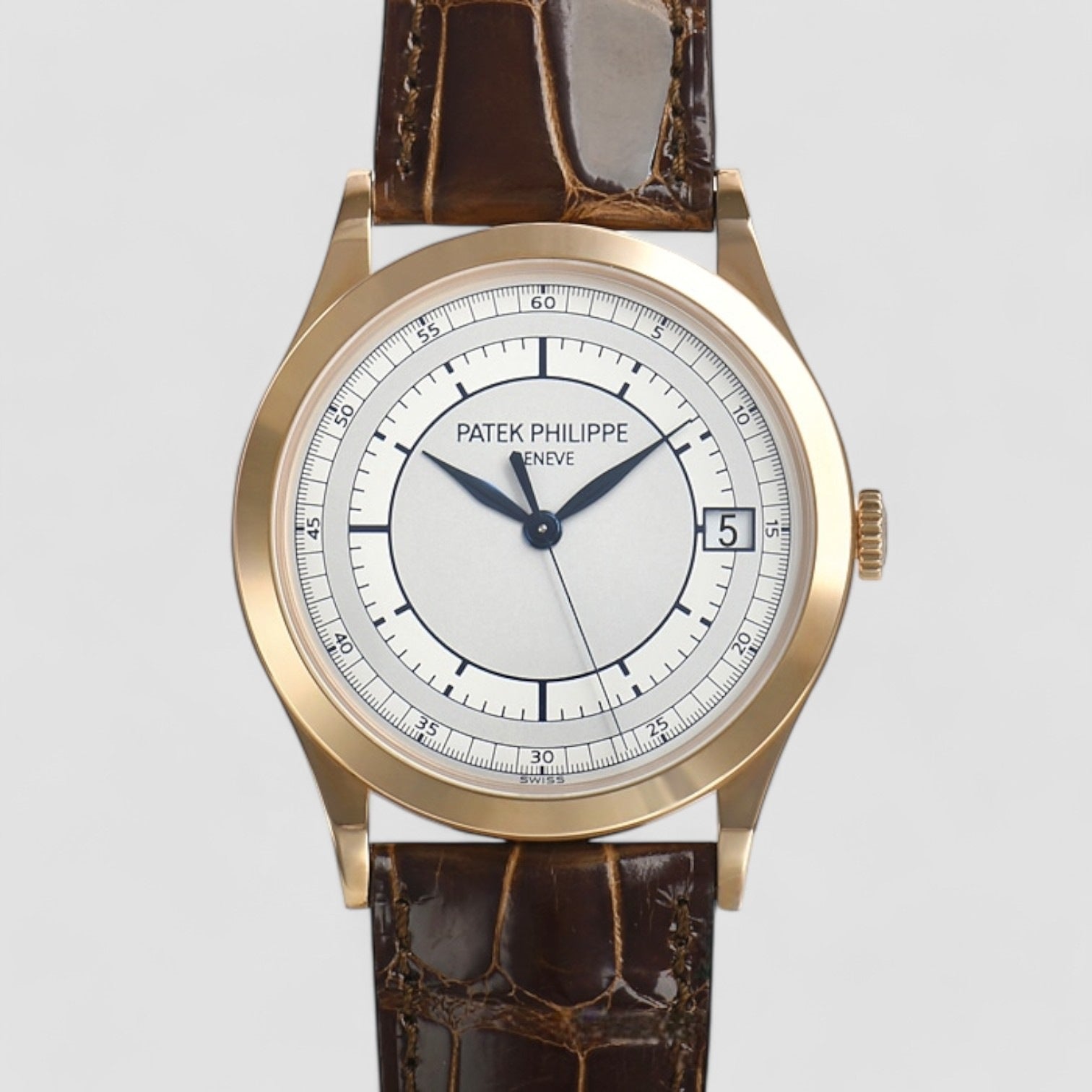 Calatrava 18K Rose Gold Sector Dial