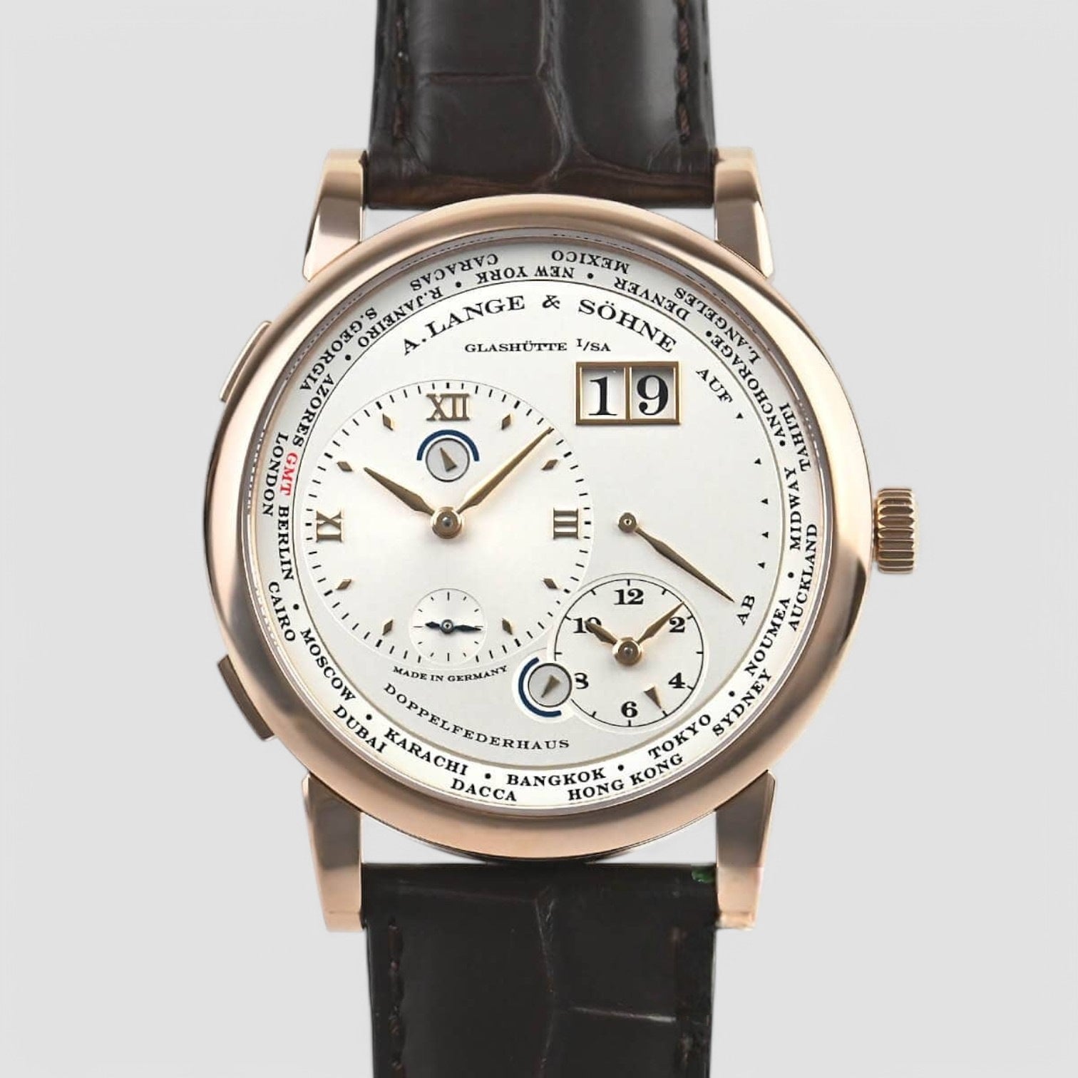 Lange 1 Time Zone 18K Rose Gold