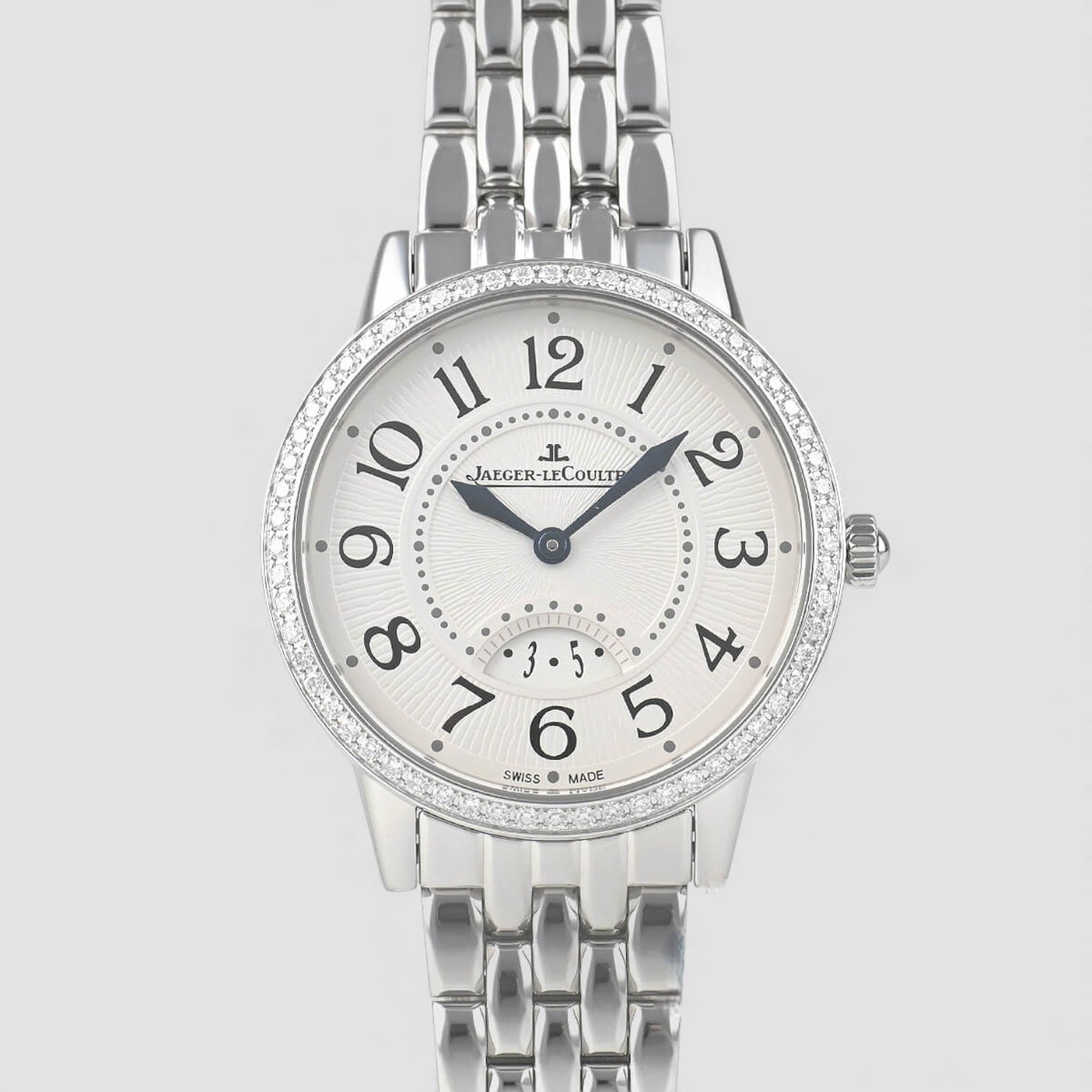 Rendez-Vous White Dial Diamond Bezel Stainless Steel Ladies Watch
