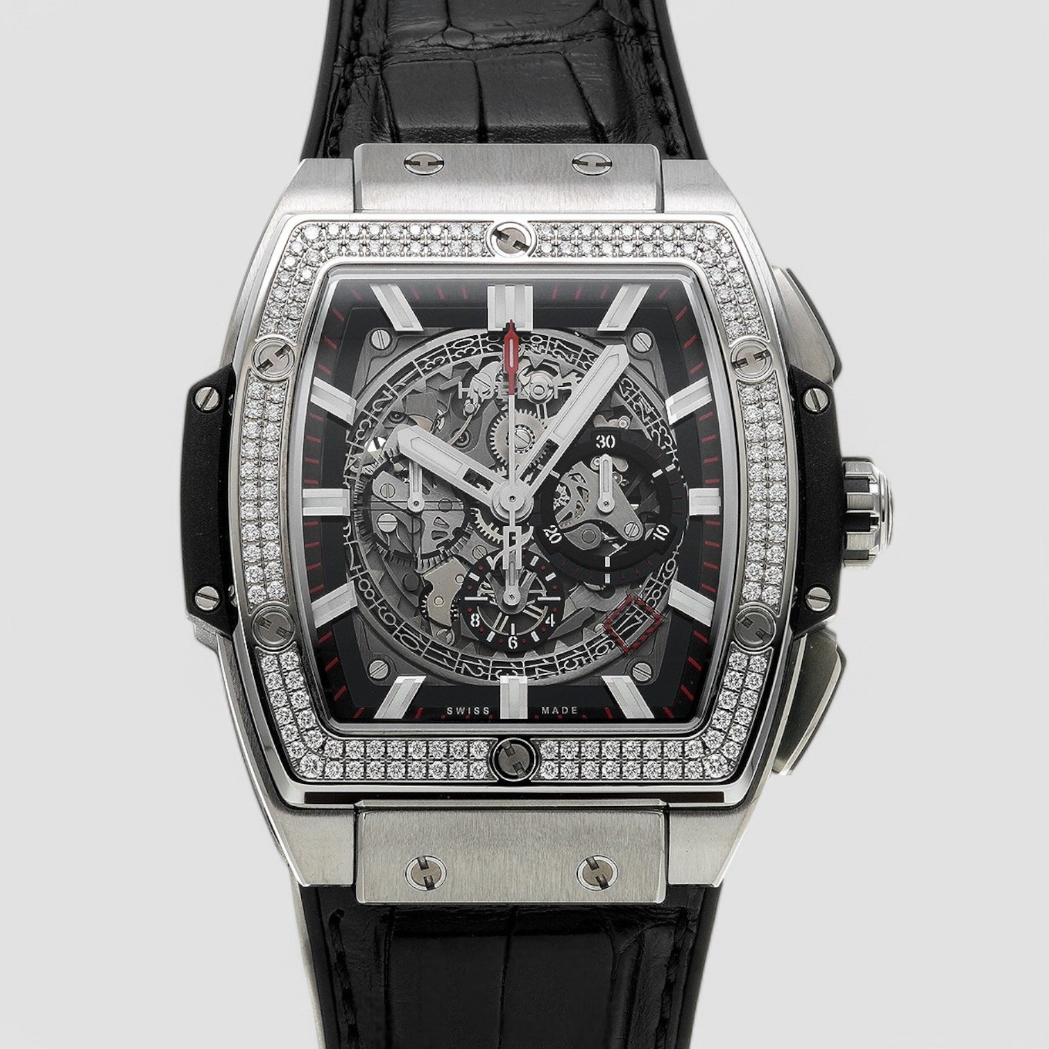 Shaped Spirit of Big Bang Chronograph Titanium Diamonds 45mm