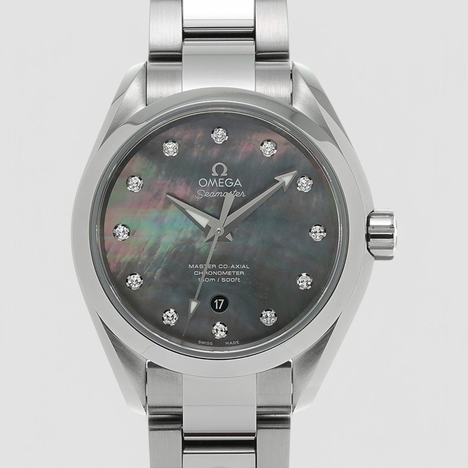 Seamaster Aqua Terra Mother of Pearl Diamond Dial Stainless Steel Automatic Unisex Watch