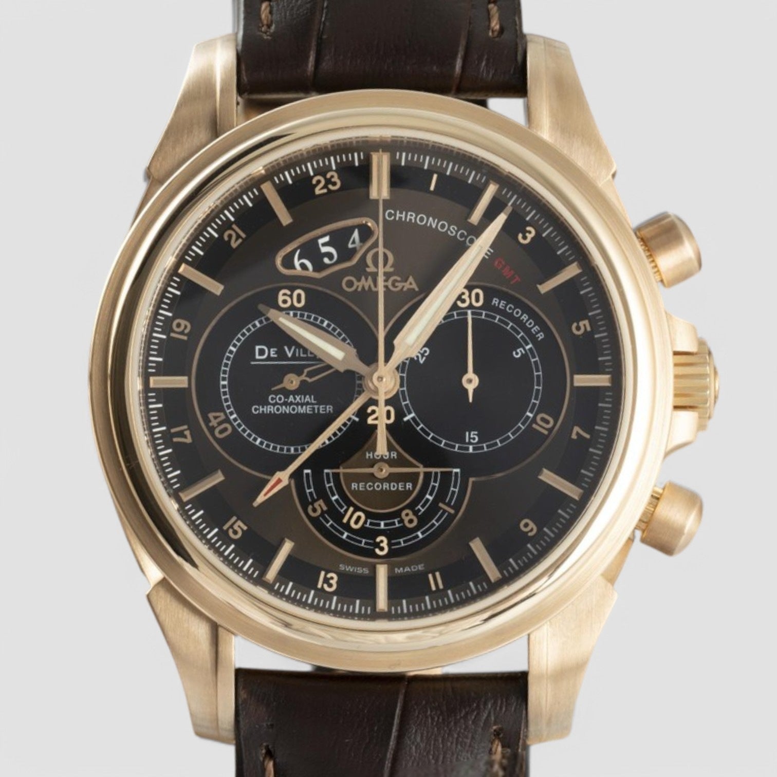 De Ville Chronograph 18 CT Red Gold Automatic Men's Watch
