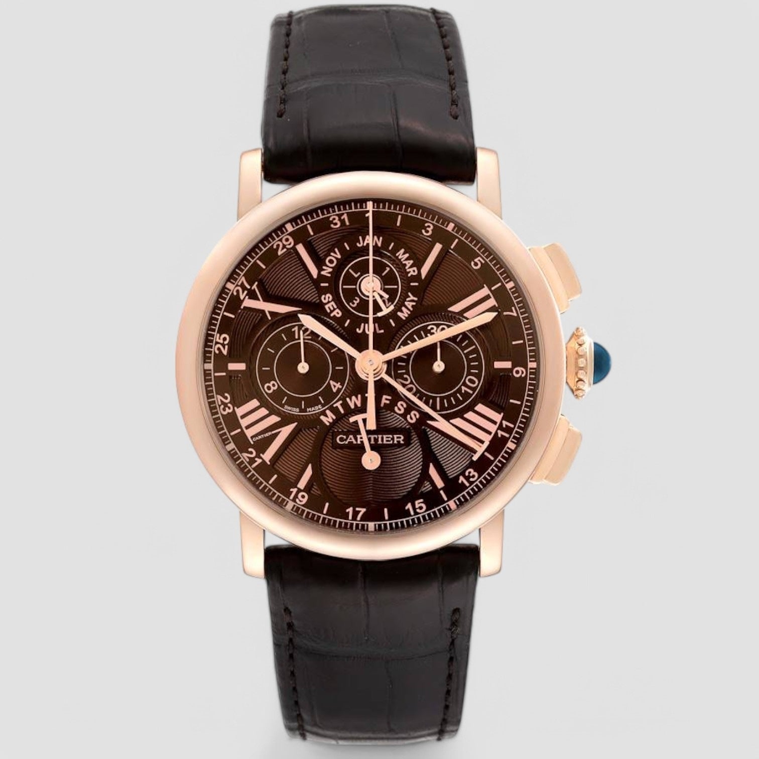 Rotonde De Cartier 42MM 18K Pink Gold