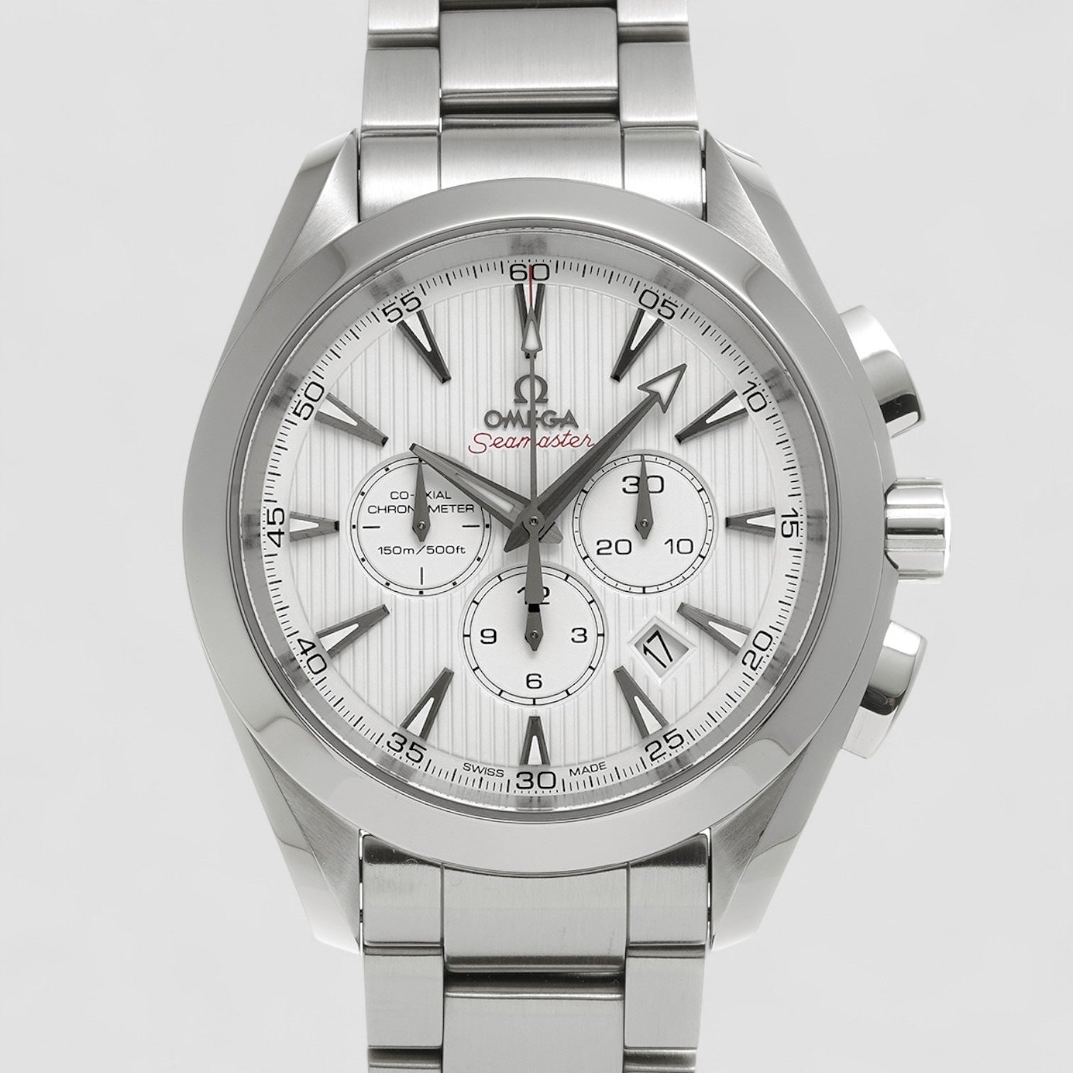 Aqua Terra Chronograph Silver Dial