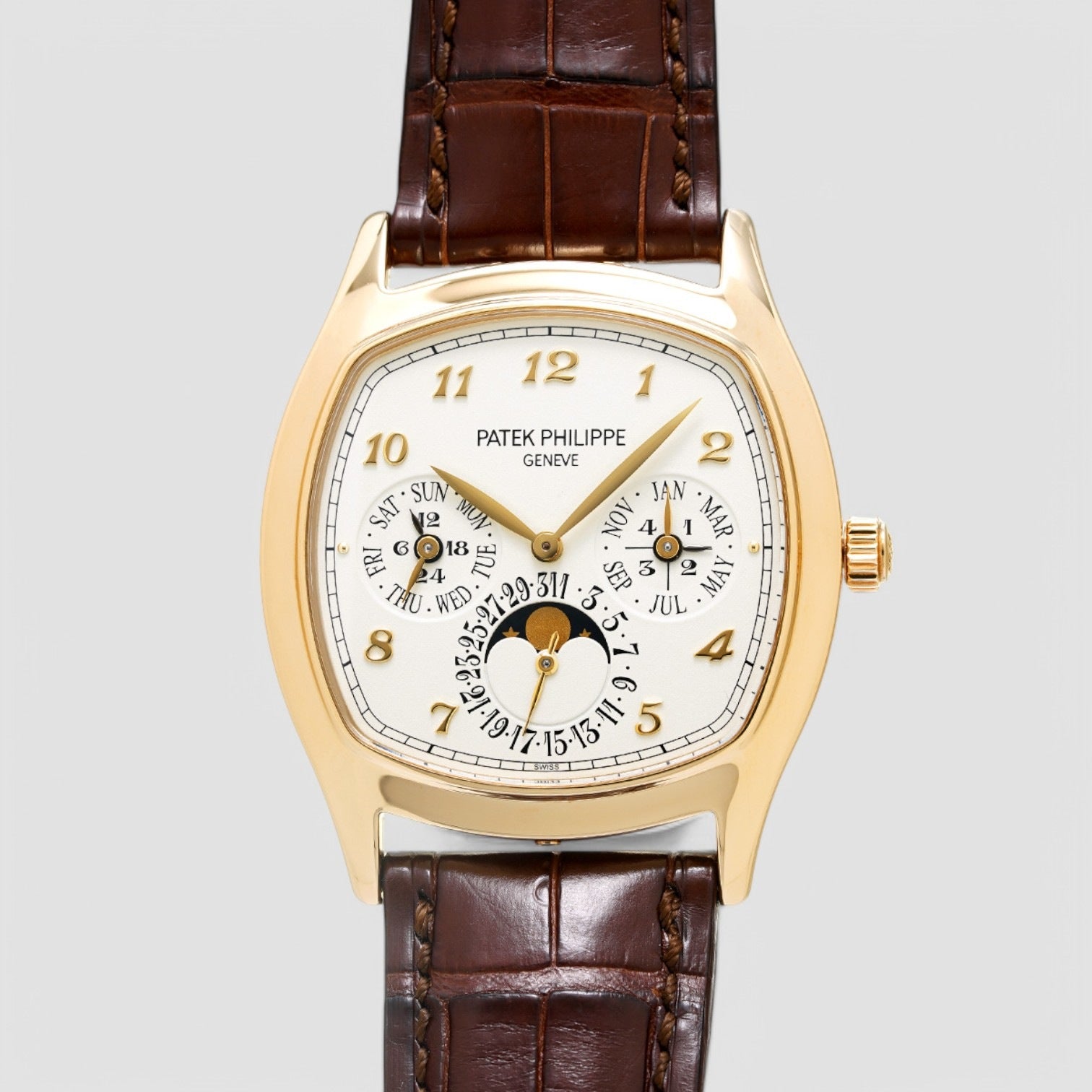 Perpetual Calendar 5940J 18K Yellow Gold Cushion Case