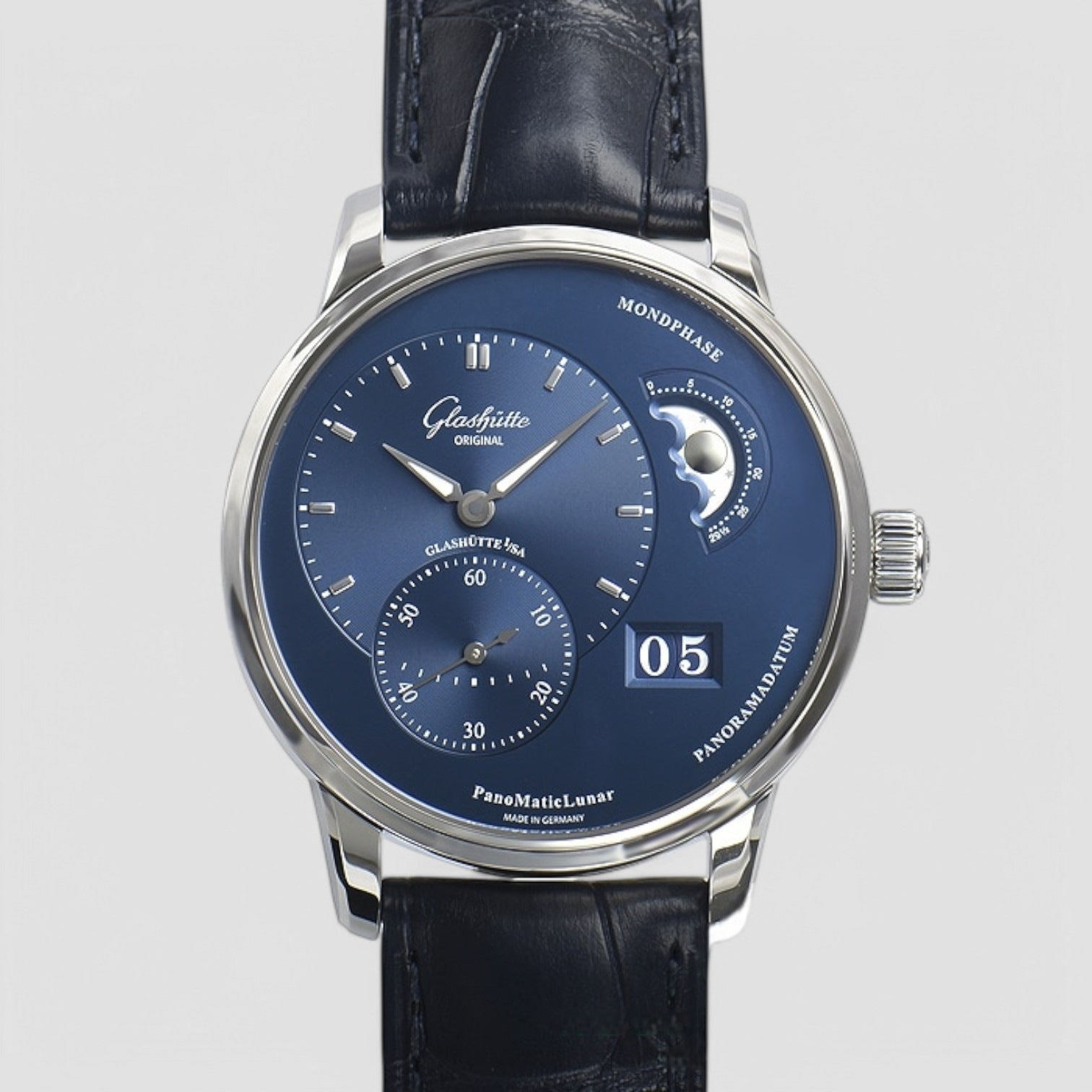 PanoMaticLunar Automatic Blue Dial Men's Watch