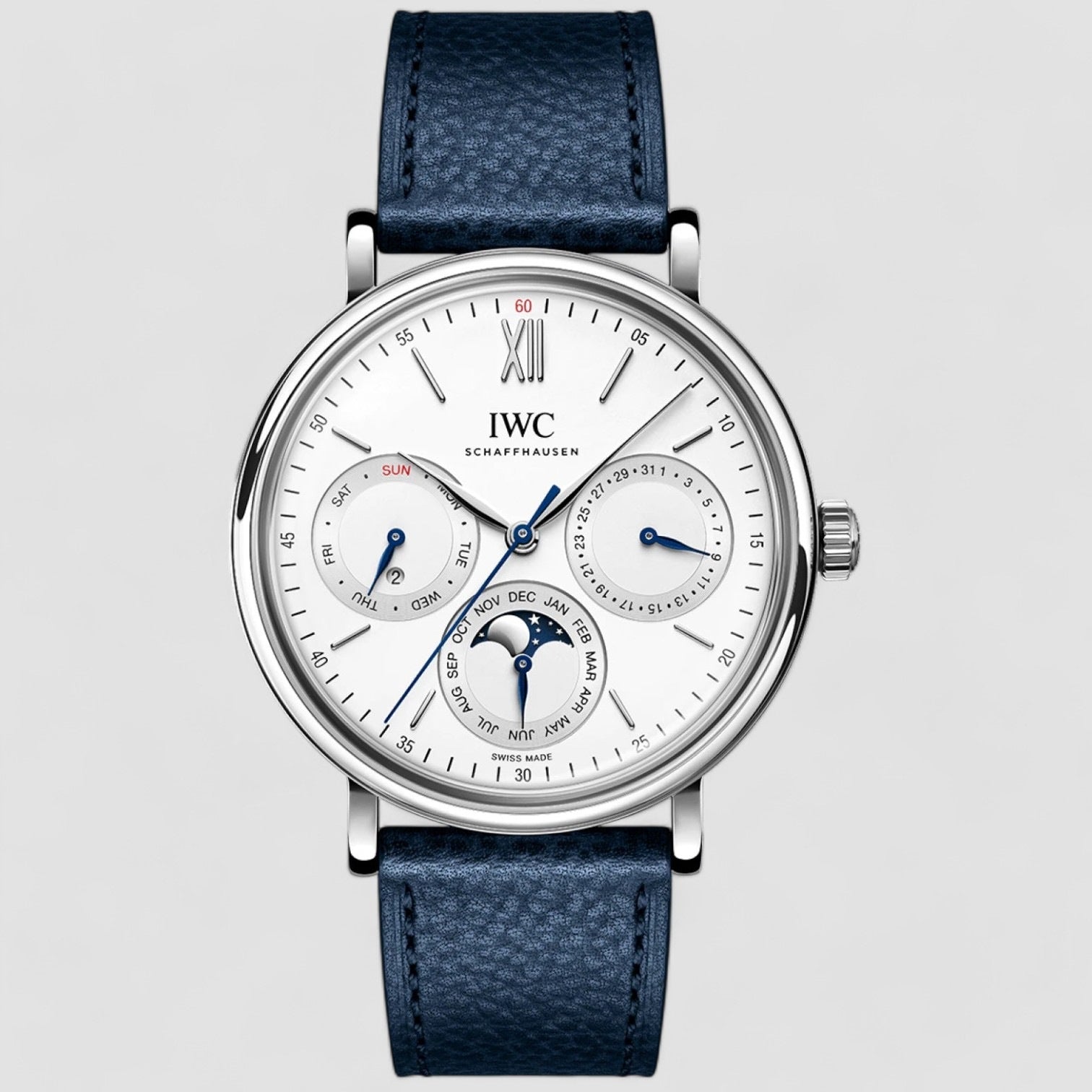 Portofino Perpetual Calendar Steel