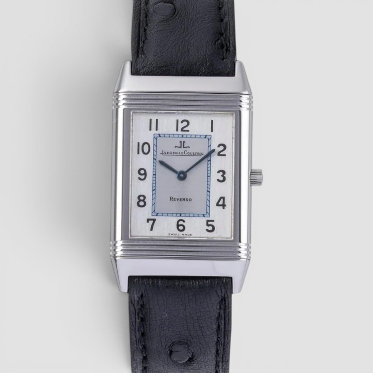 Reverso Mid-Size 38 × 23mm Stainless Steel Silver Dial
