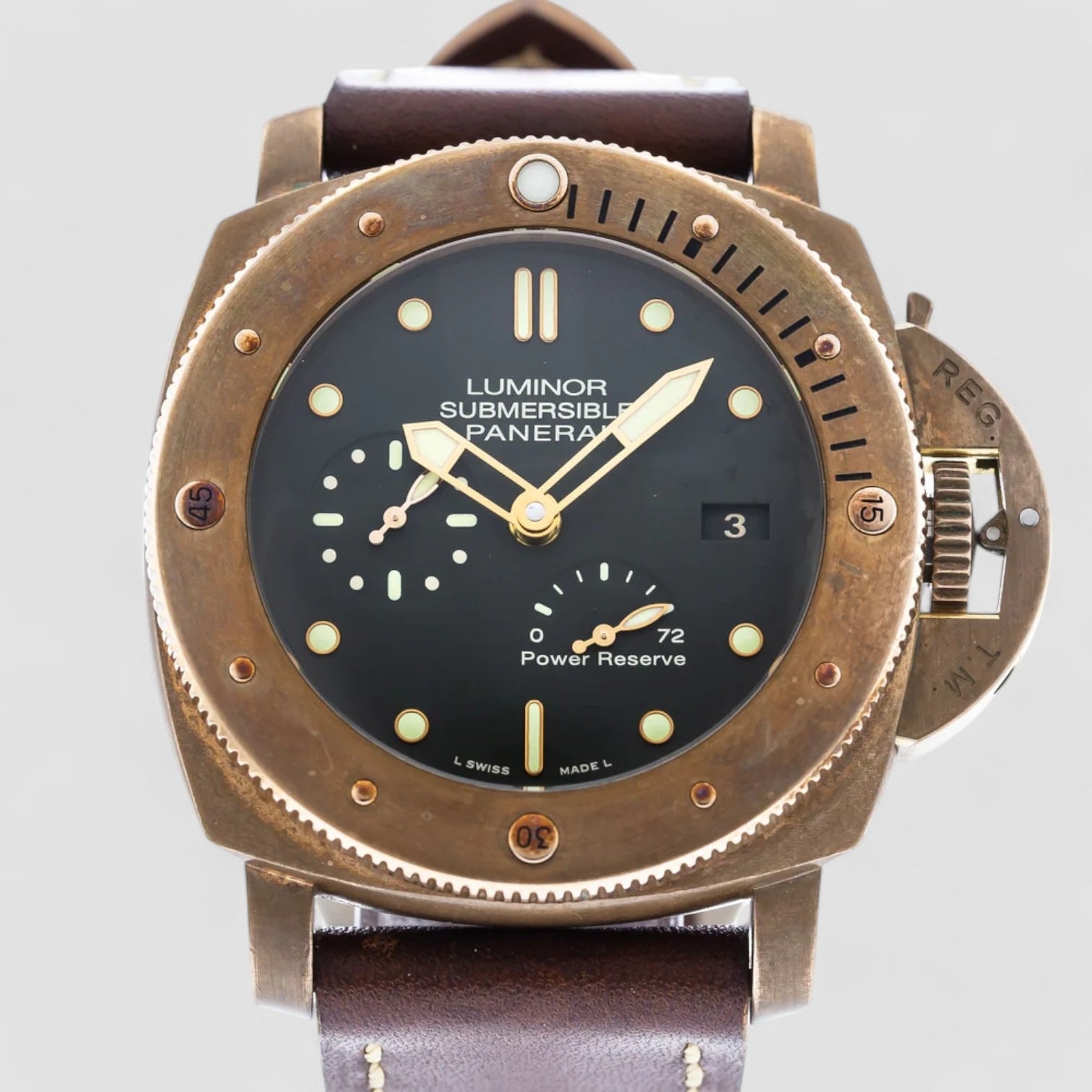 Luminor Submersible 1950 BRONZO 3 Days Automatic