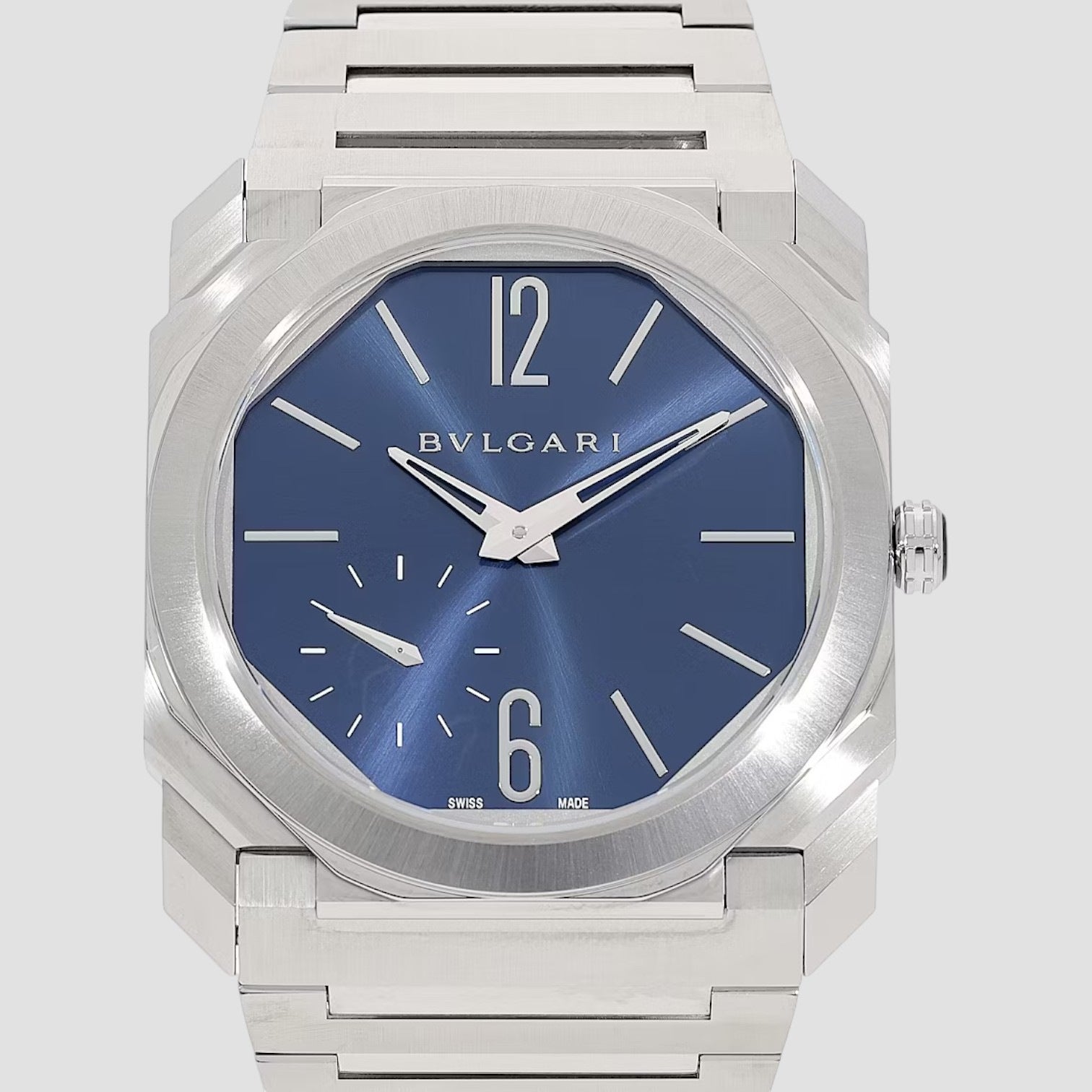 Octo Finissimo Extra Thin SS Blue Dial