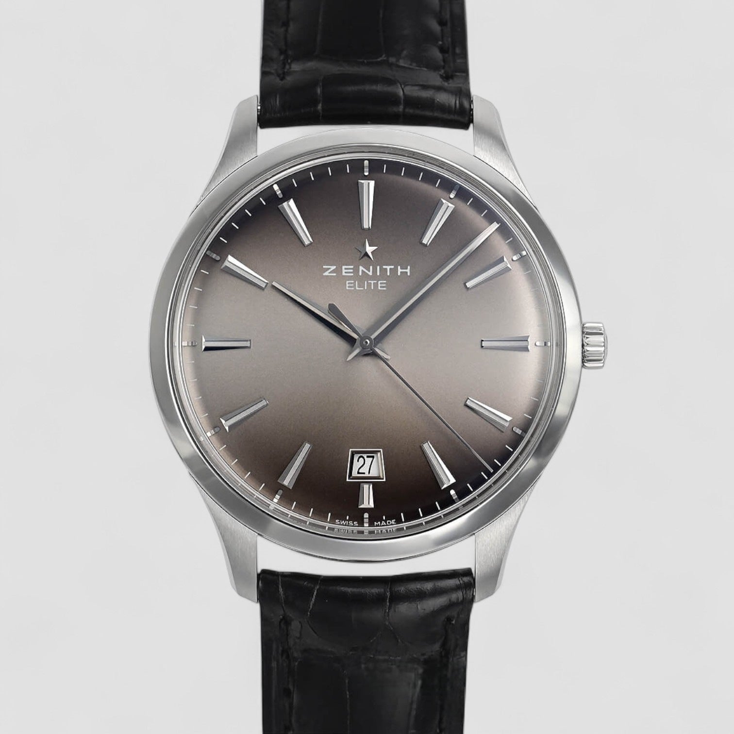 Elite Central Second Smoked Palladium Dial 40mm