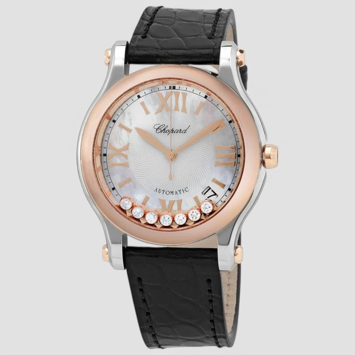 Happy Sport Automatic White Dial Ladies Watch 36mm