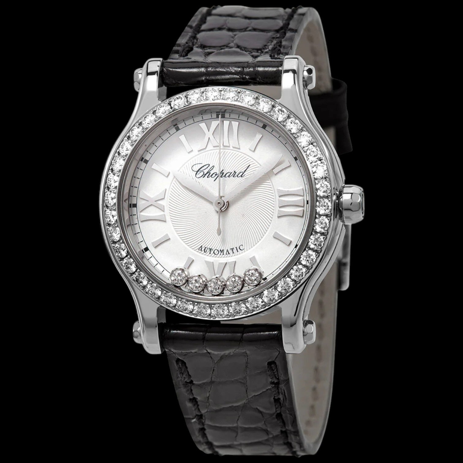 Happy Sport Automatic Silver Dial Ladies Watch