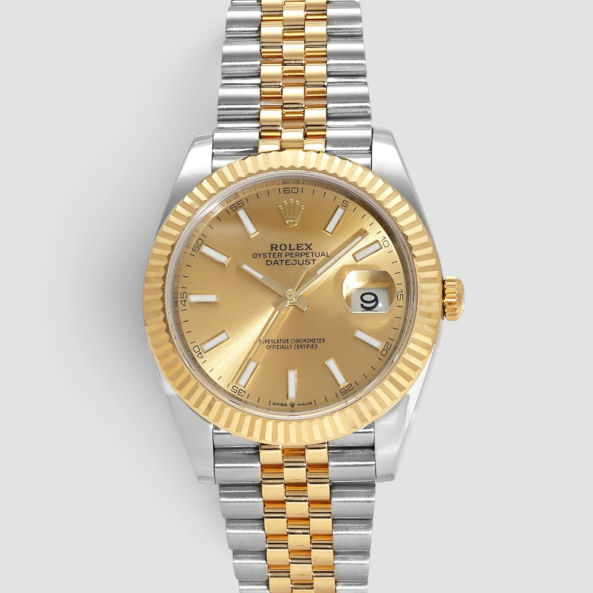 Datejust 41 Champagne Index Dial Jubilee