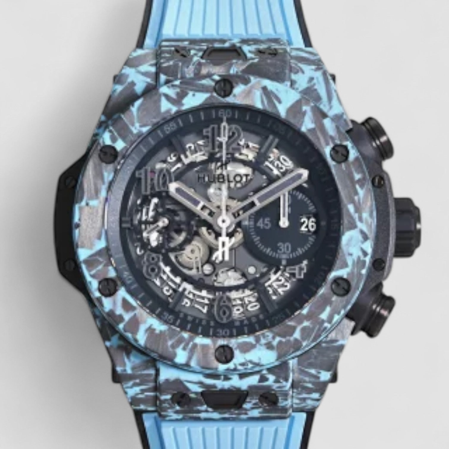 Big Bang Unico Carbon Sky Blue 44mm