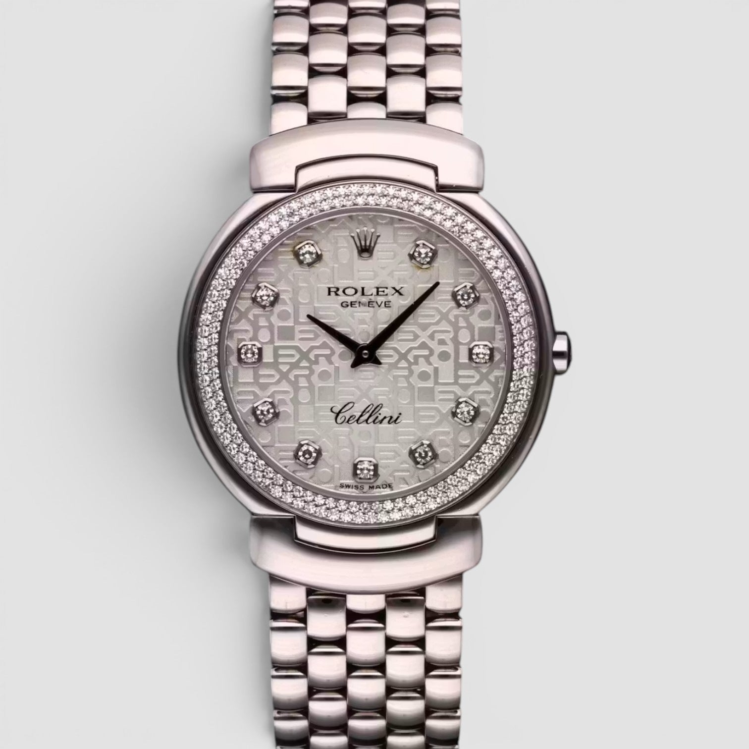 Cellini Cellissima 33mm 18K White Gold Diamond Mother-of-Pearl Dial