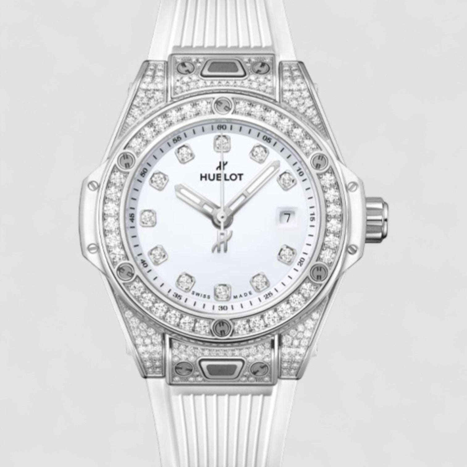 Big Bang One Click Steel White Pave 33 mm