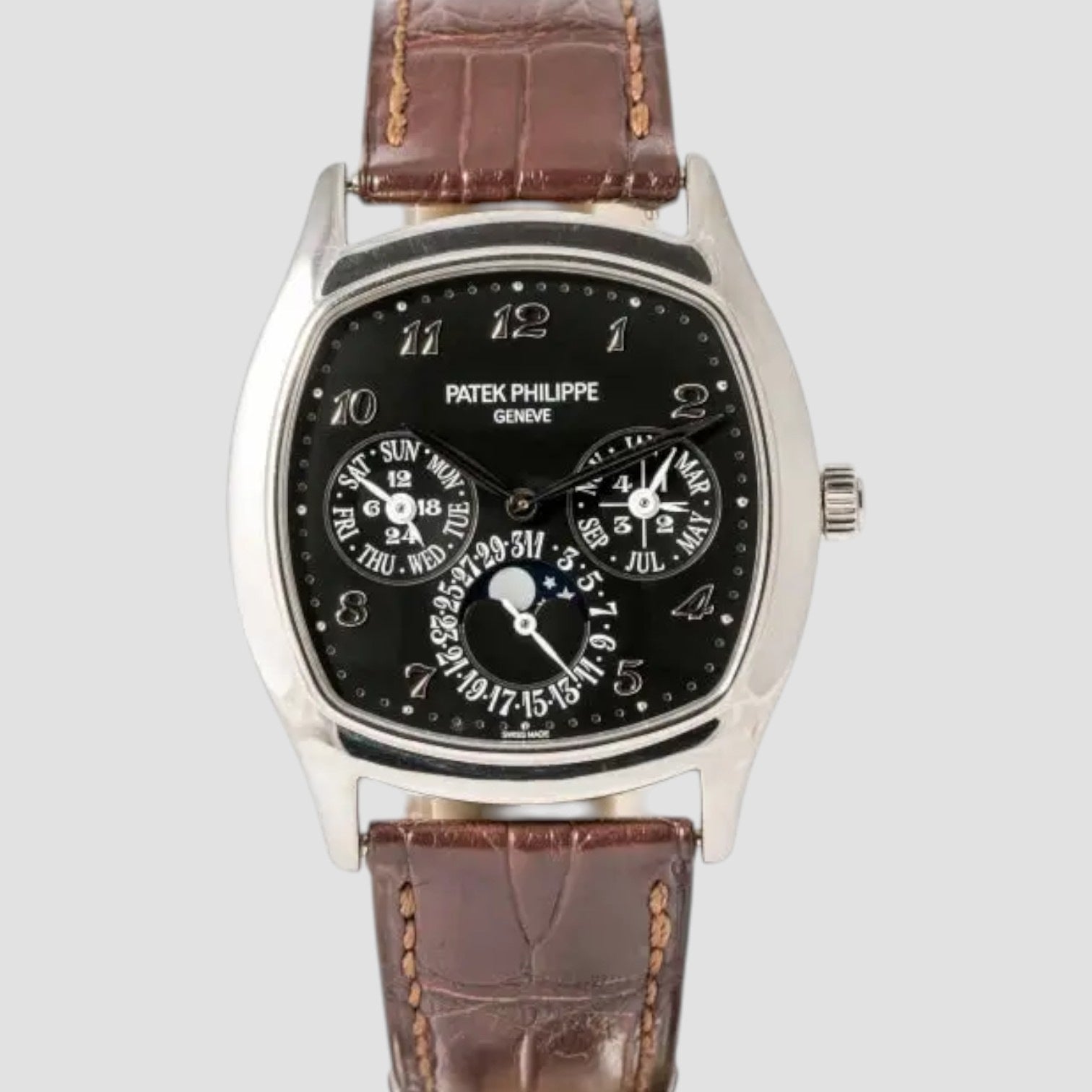 Perpetual Calendar Moon Phase White Gold