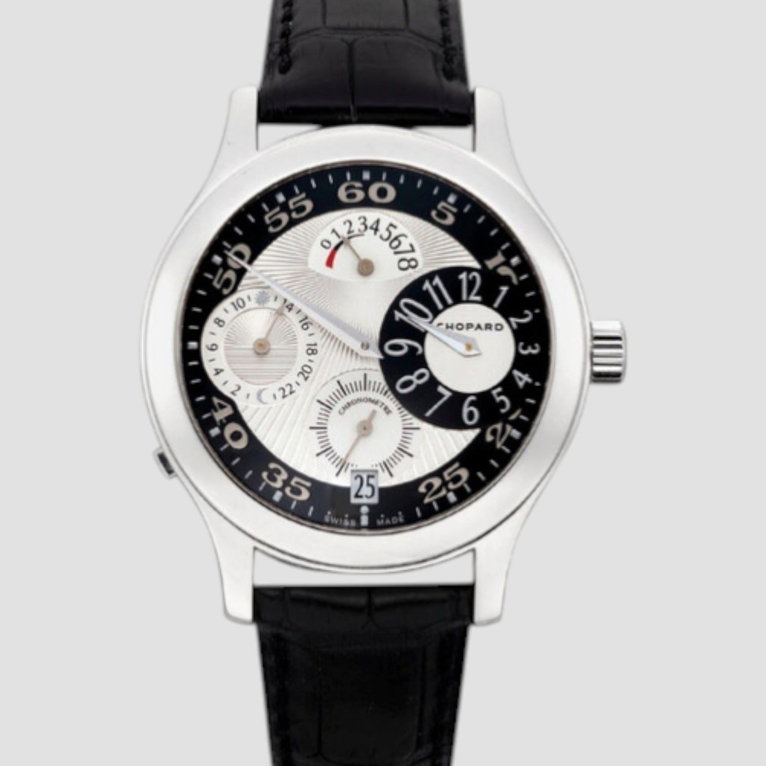 LUC Hand Wind Black Dial Men's Watch