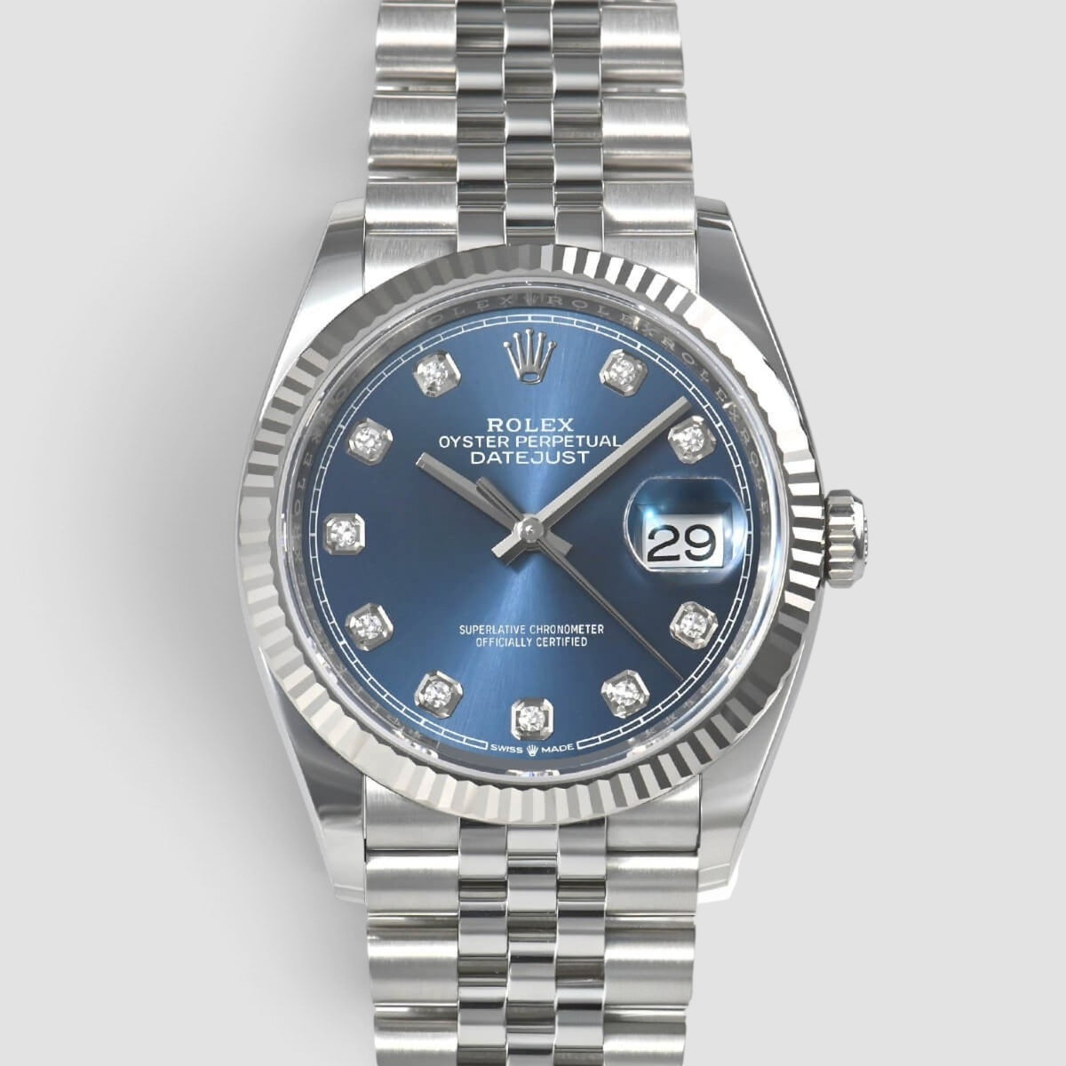 Datejust 36 Blue Diamond Dial Jubilee